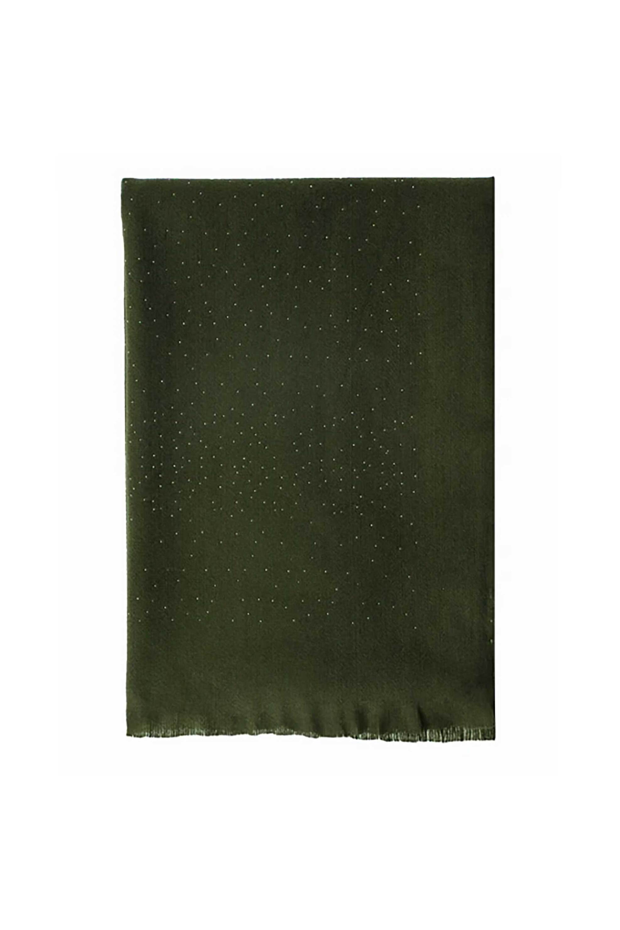 Folli Follie γυναικείο φουλάρι από βισκόζη με mini studs - SF25B031H Χακί