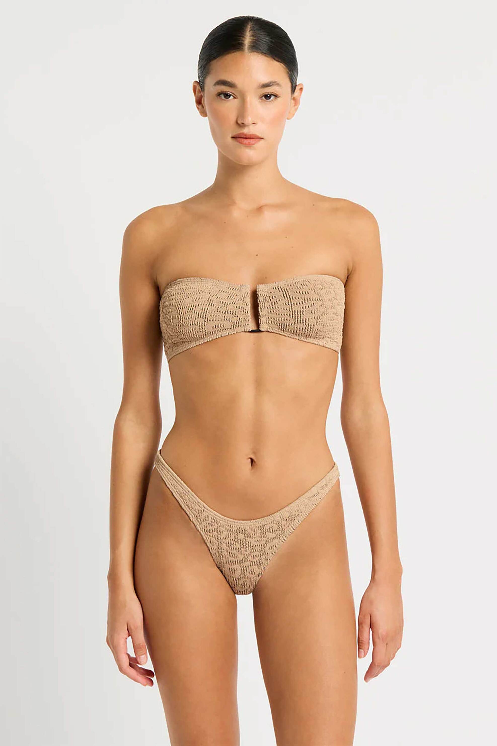 BOND-EYE bond-eye γυναικείο μαγιό μπικίνι τοπ strapless "Blake Bandeau" - BOUND305LT-OTLEP Μπεζ