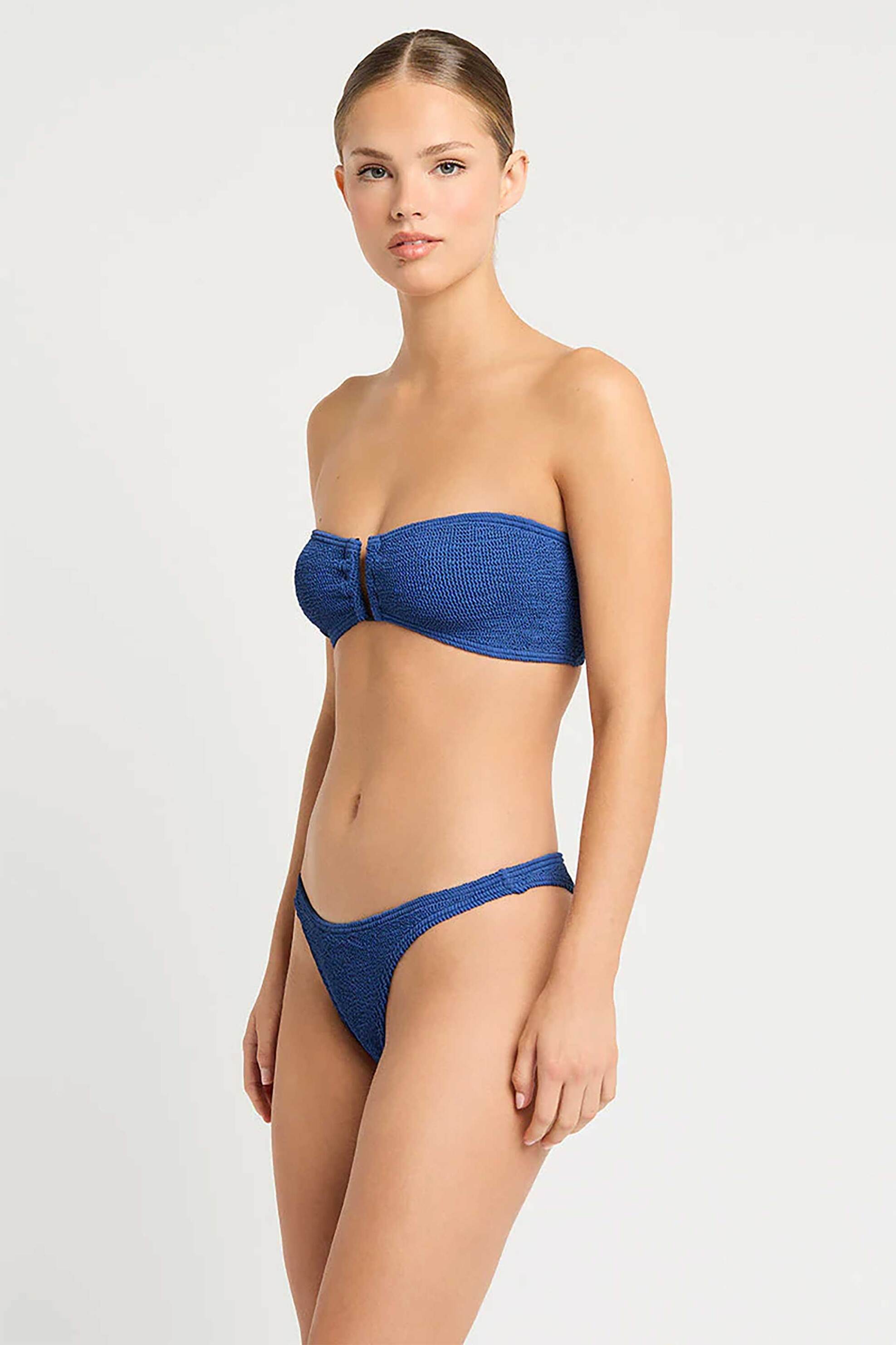 bond-eye γυναικείο μαγιό μπικίνι τοπ strapless "Blake Bandeau" - BOUND305R-LAK REC Μπλε φωτογραφία