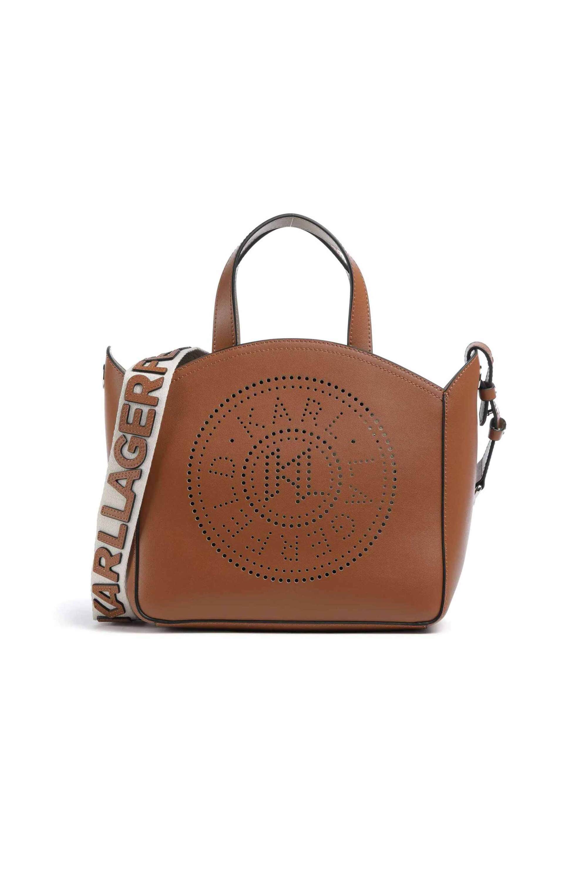 Karl Lagerfeld γυναικεία τσάντα χειρός "K/Circle Perforated Small" - A1W30058 Ταμπά