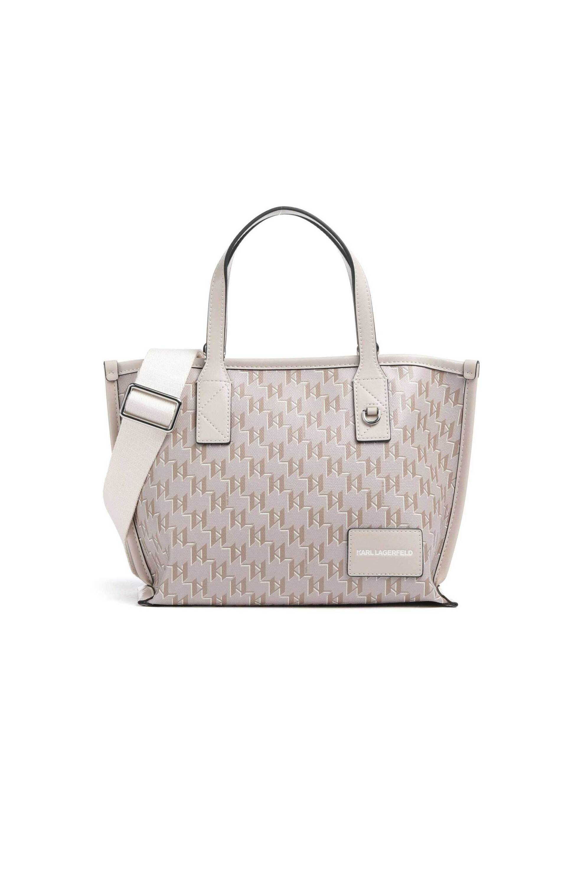 KARL LAGERFELD Karl Lagerfeld γυναικεία τσάντα tote "K/Voyage Small" - A1W30184 Εκρού