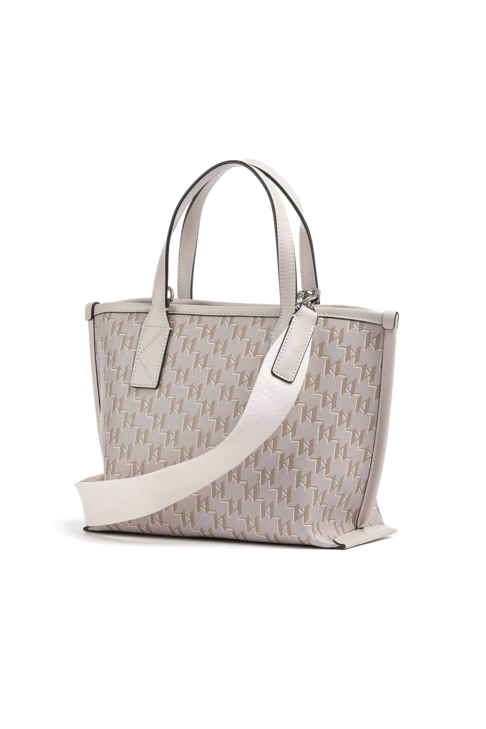 KARL LAGERFELD Karl Lagerfeld γυναικεία τσάντα tote "K/Voyage Small" - A1W30184 Εκρού - 2