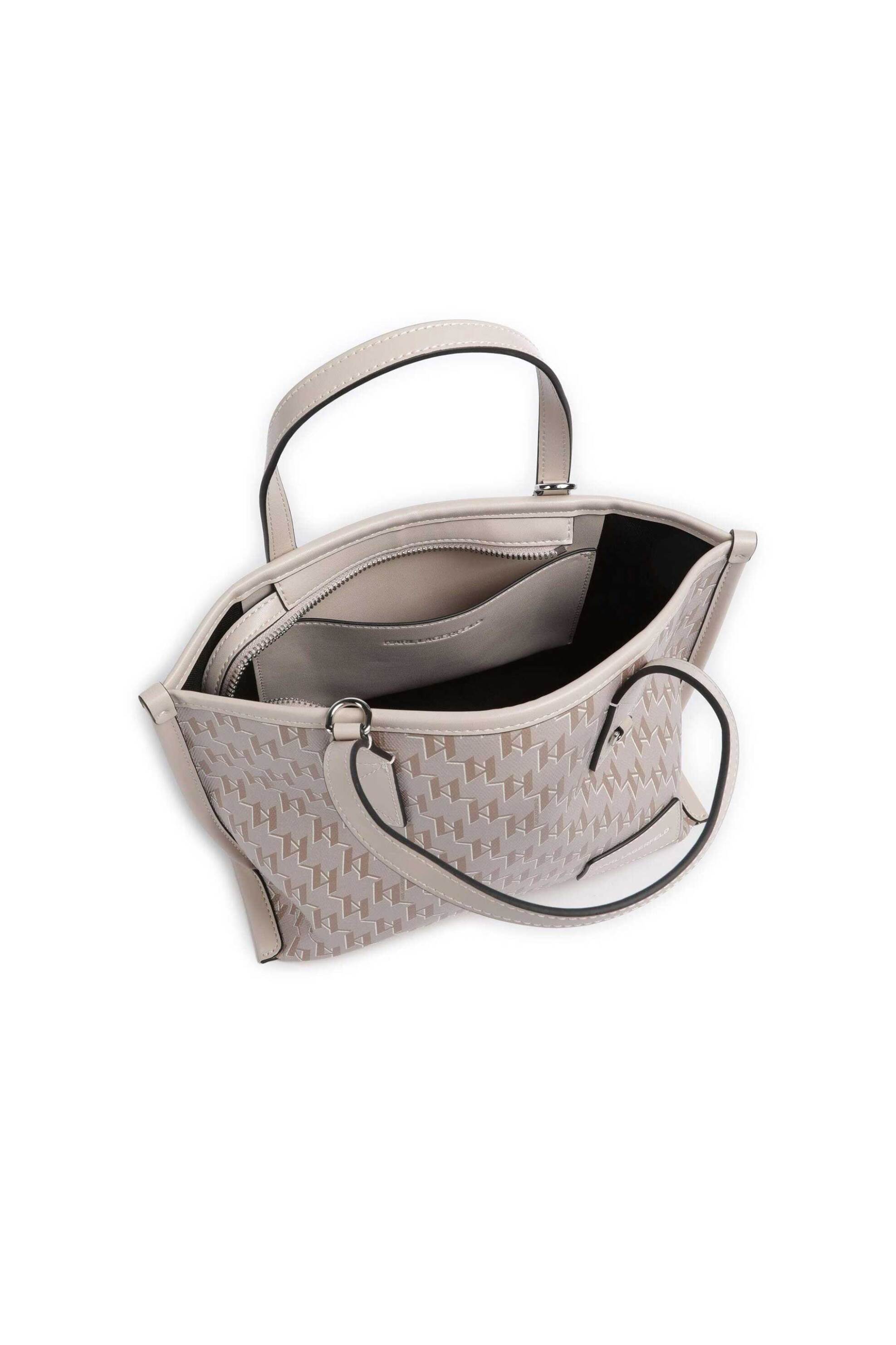 KARL LAGERFELD Karl Lagerfeld γυναικεία τσάντα tote "K/Voyage Small" - A1W30184 Εκρού - 3