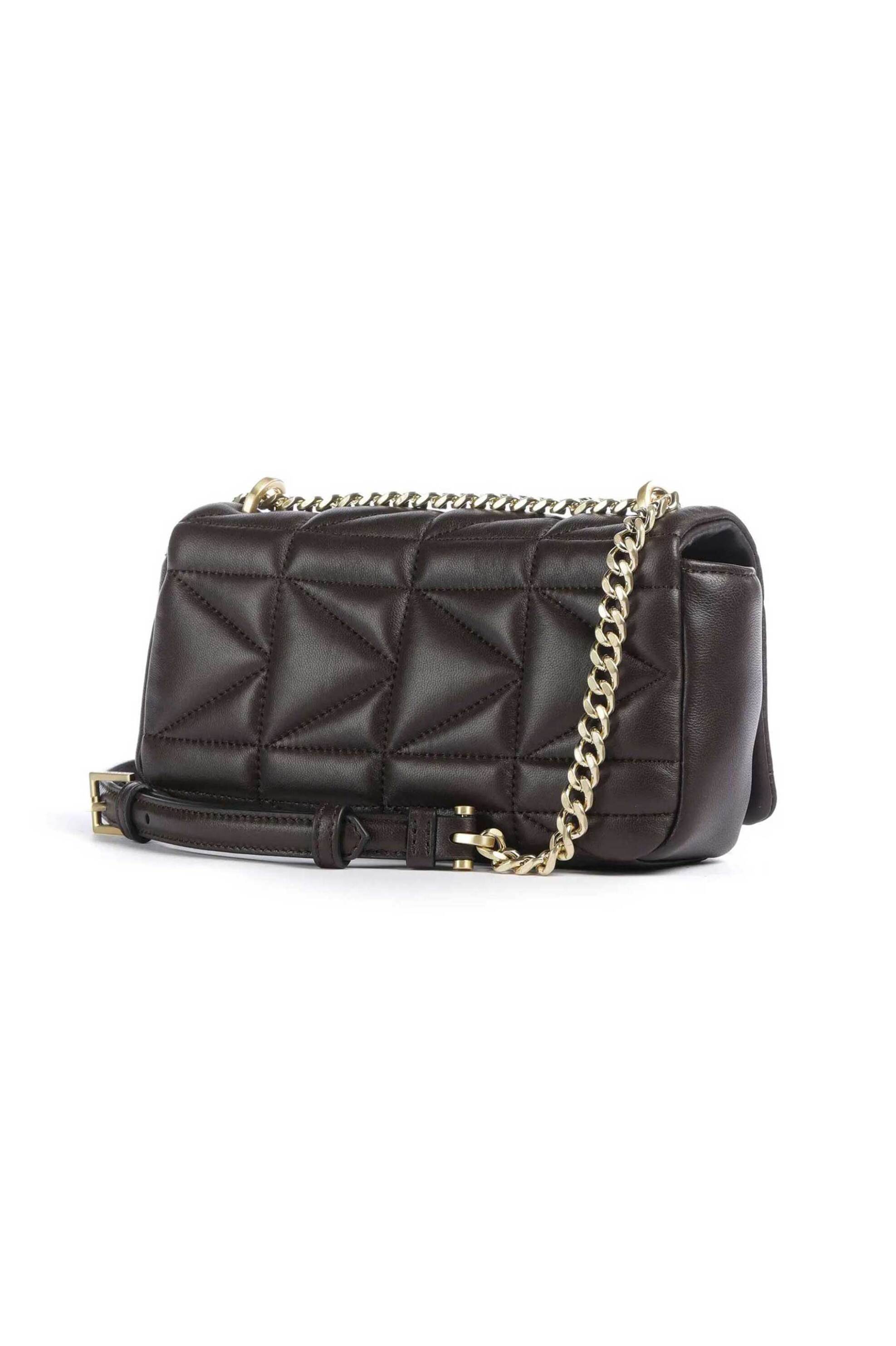 KARL LAGERFELD Karl Lagerfeld γυναικεία τσάντα crossbody "K/Κuilt Small" - A1W30435 Καφέ Σκούρο - 2