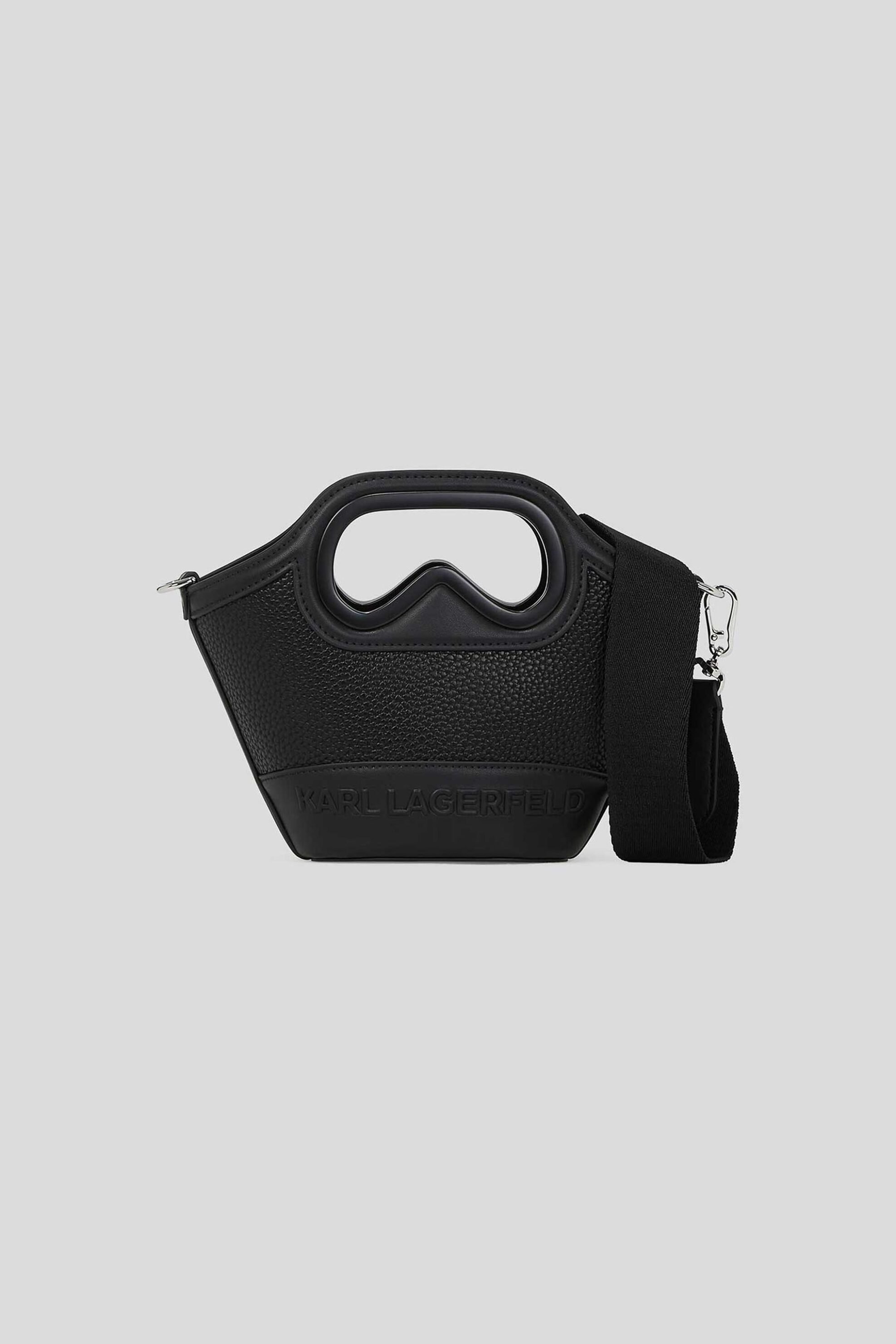 KARL LAGERFELD Karl Lagerfeld γυναικεία τσάντα χειρός "K/Αviator Tulip Mini" - A2W30046 Μαύρο