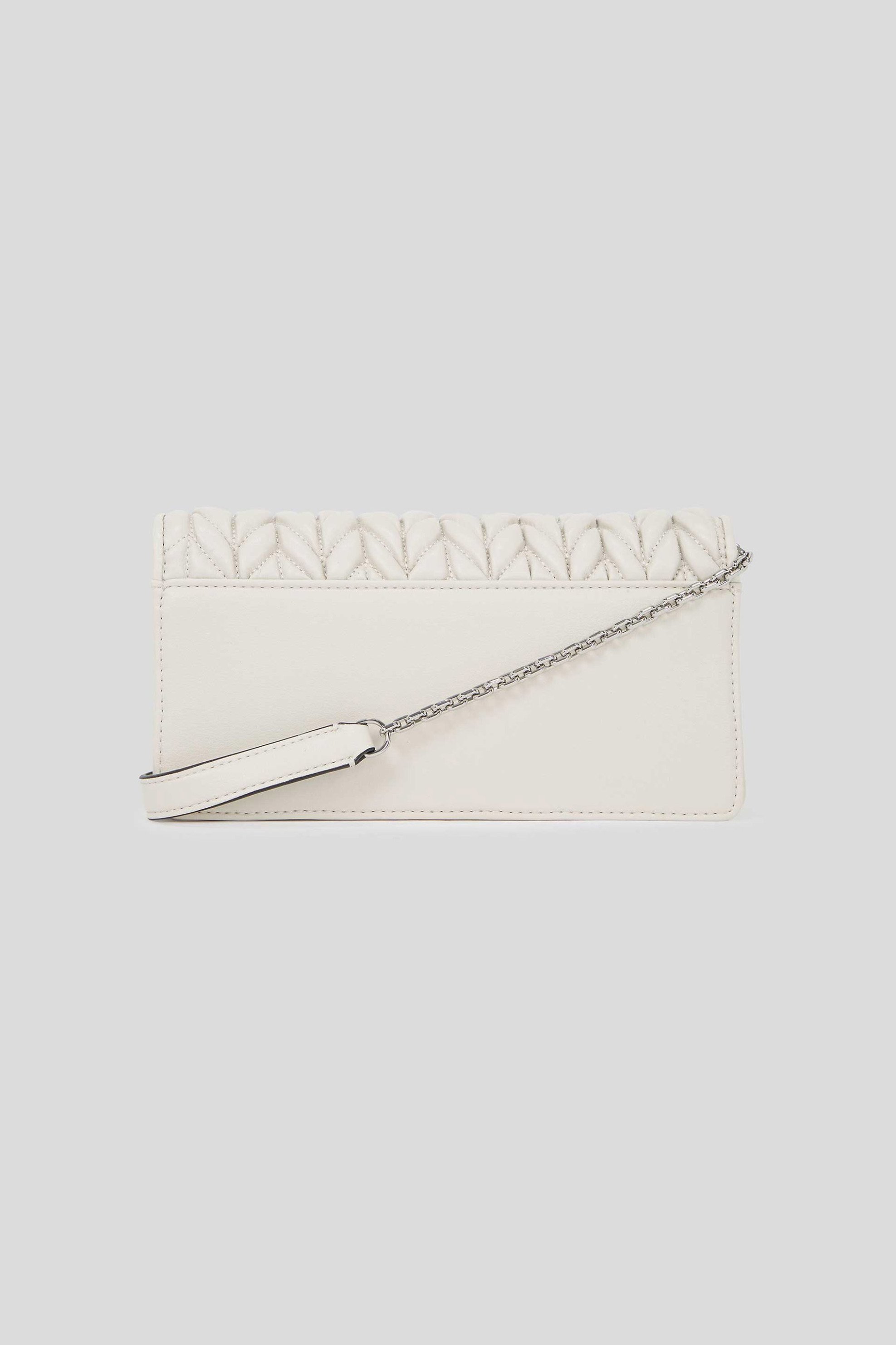 KARL LAGERFELD Karl Lagerfeld γυναικεία τσάντα crossbody "K/Weave Crossbody" - A2W32027 Εκρού - 2