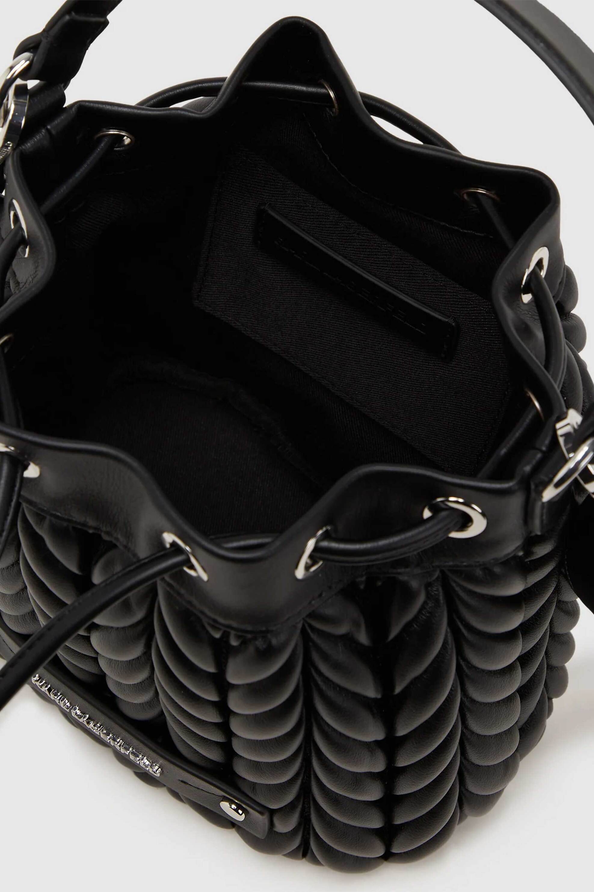 Karl Lagerfeld γυναικεία τσάντα bucket "K/Weave" - A4W30074 Μαύρο φωτογραφία