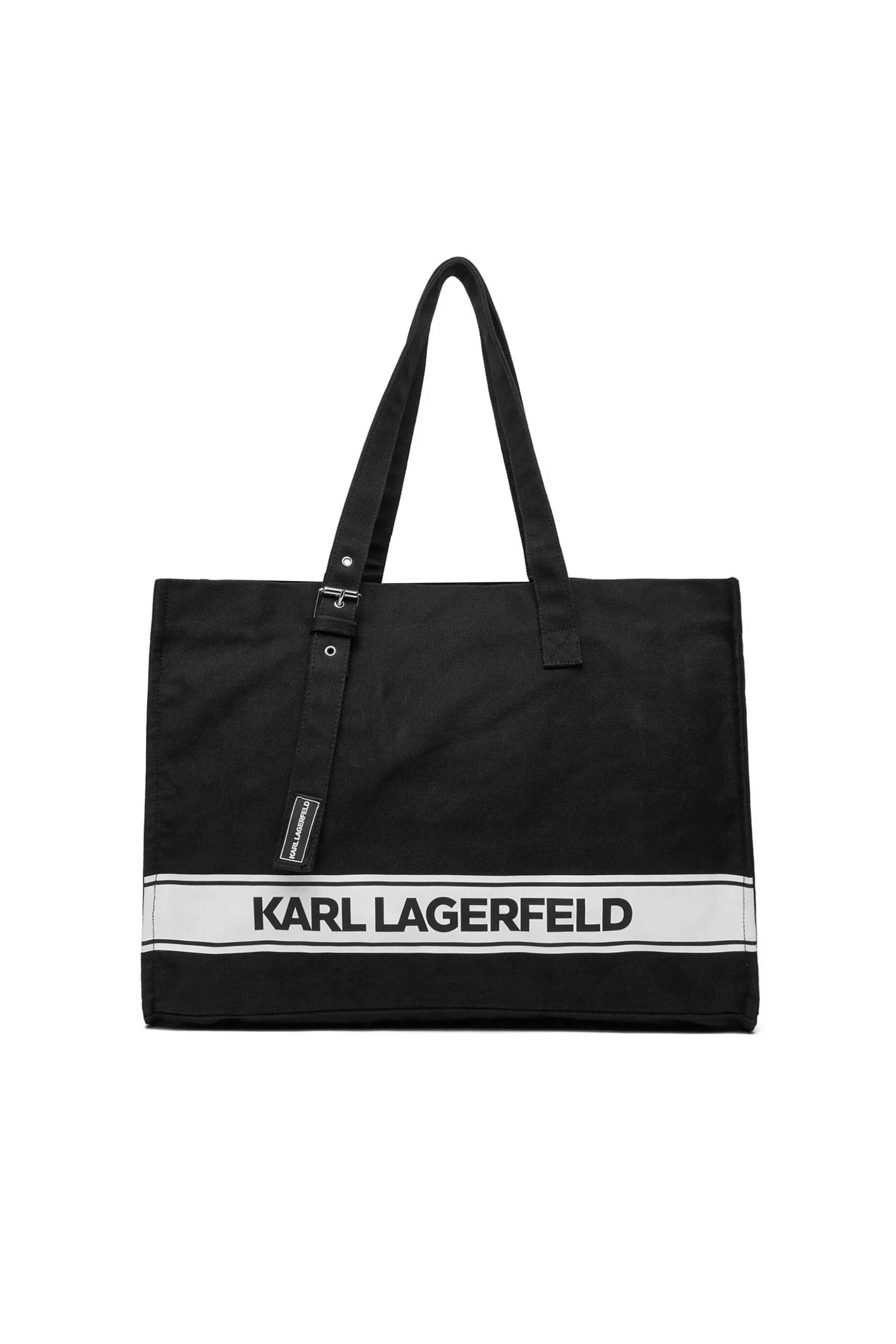 Karl Lagerfeld ανδρική τσάντα tote με λογότυπο - B1M46078 Μαύρο