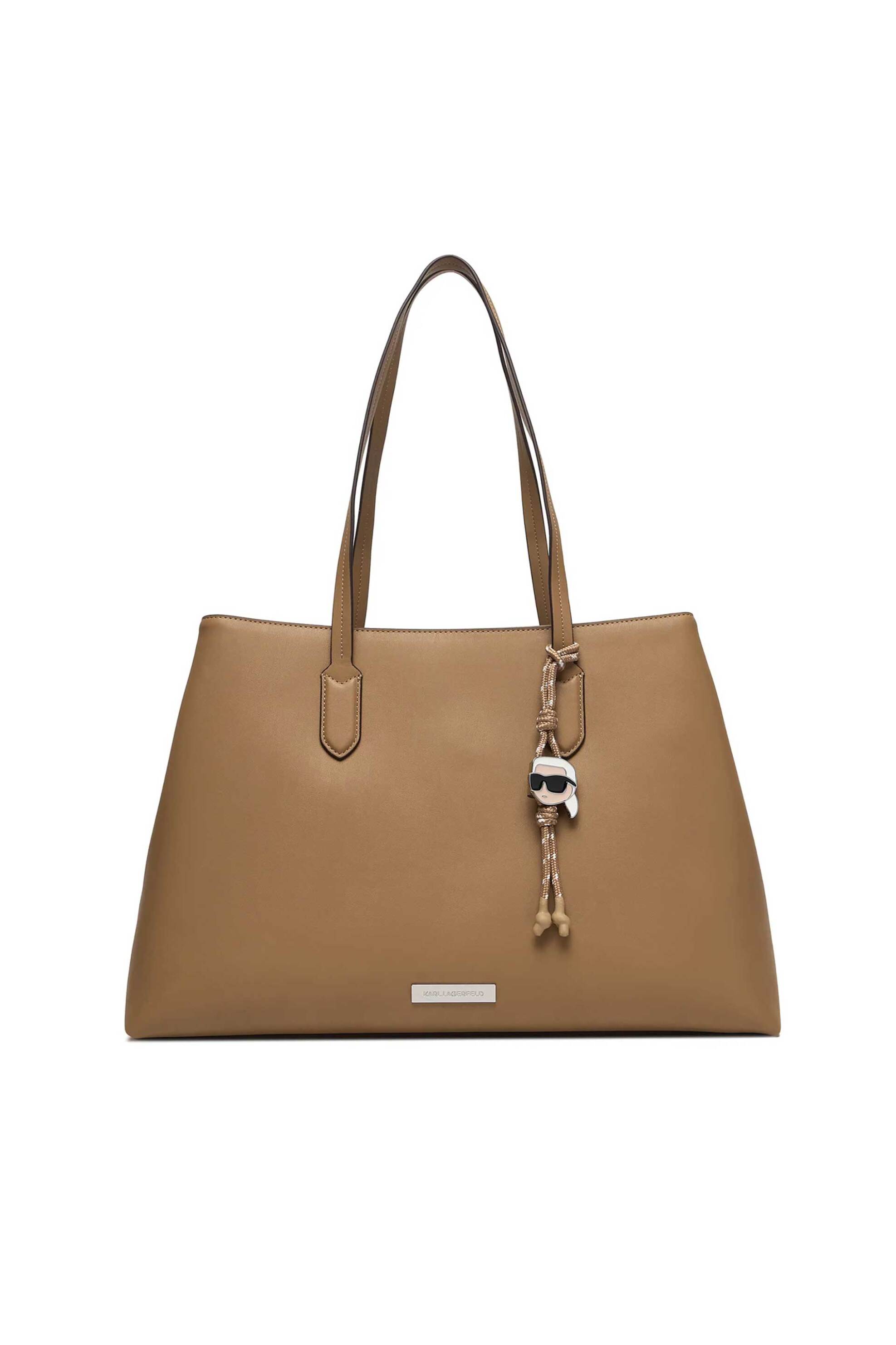 Karl Lagerfeld γυναικεία τσάντα tote "Ikon Smooth Large" - B1W30001 Καμηλό