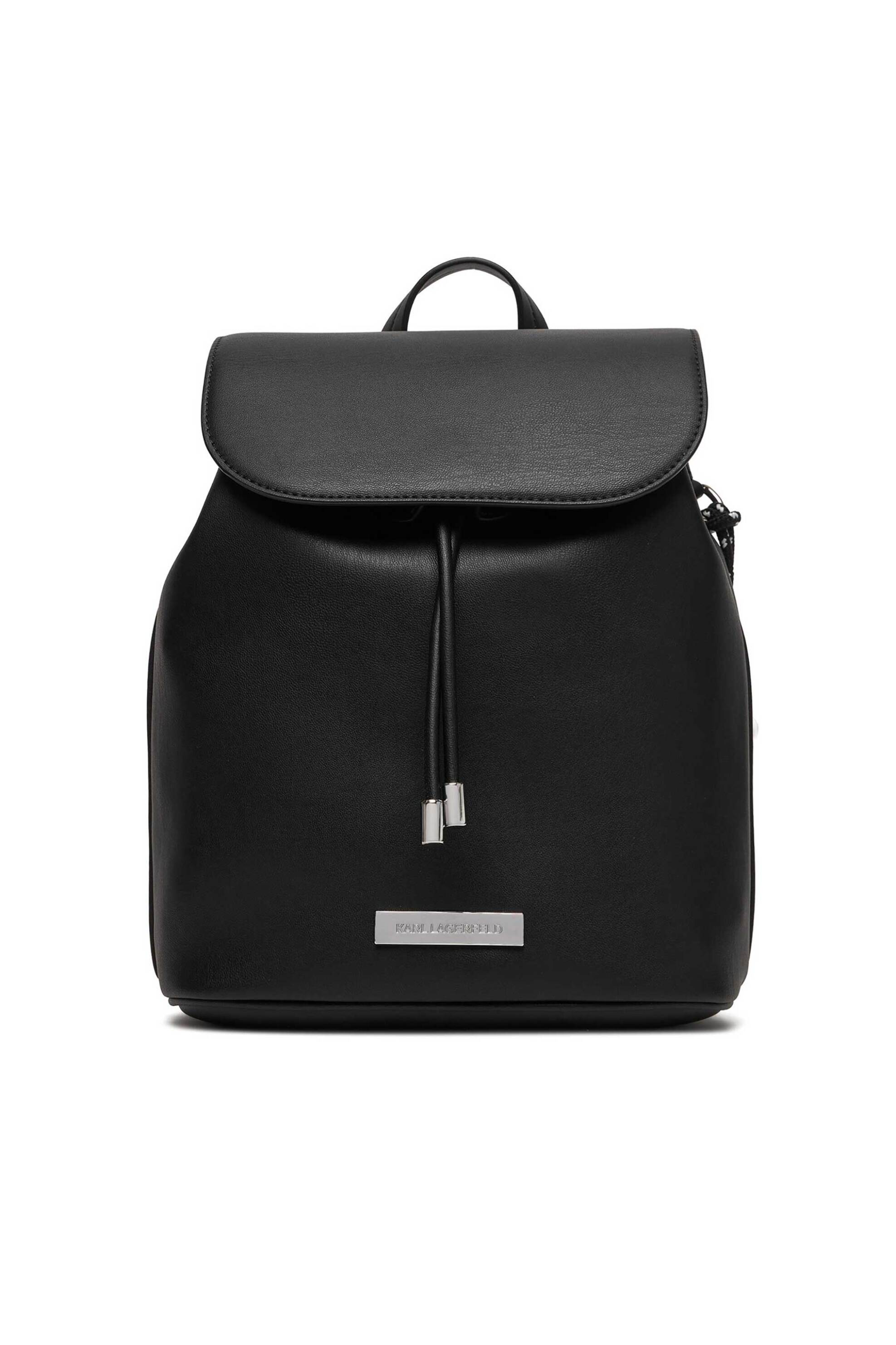KARL LAGERFELD Karl Lagerfeld γυναικείο backpack "Ikon Smooth Small" - B1W30002 Μαύρο