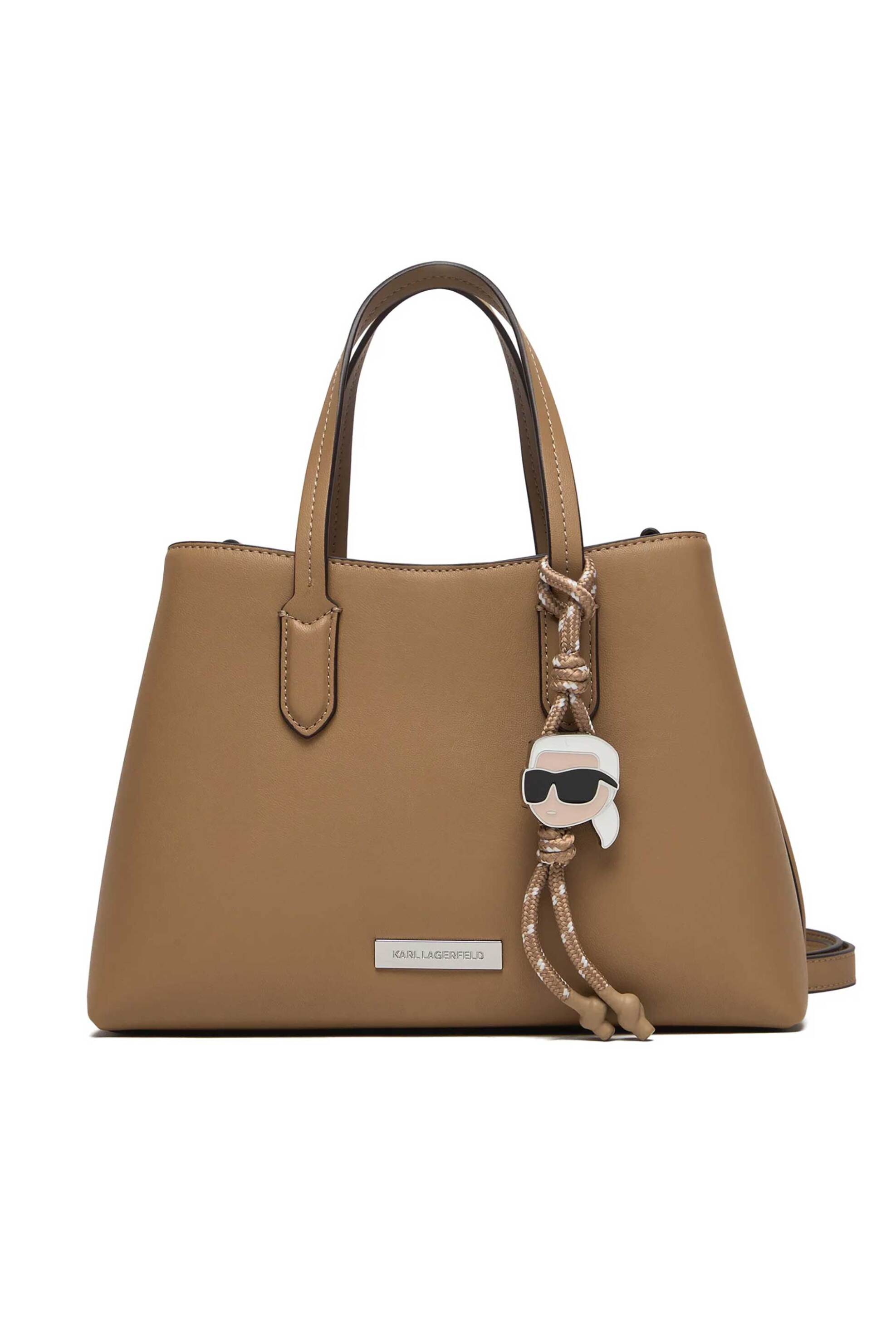 Karl Lagerfeld γυναικεία τσάντα tote "Ikon Smooth Small" - B1W30003 Καμηλό