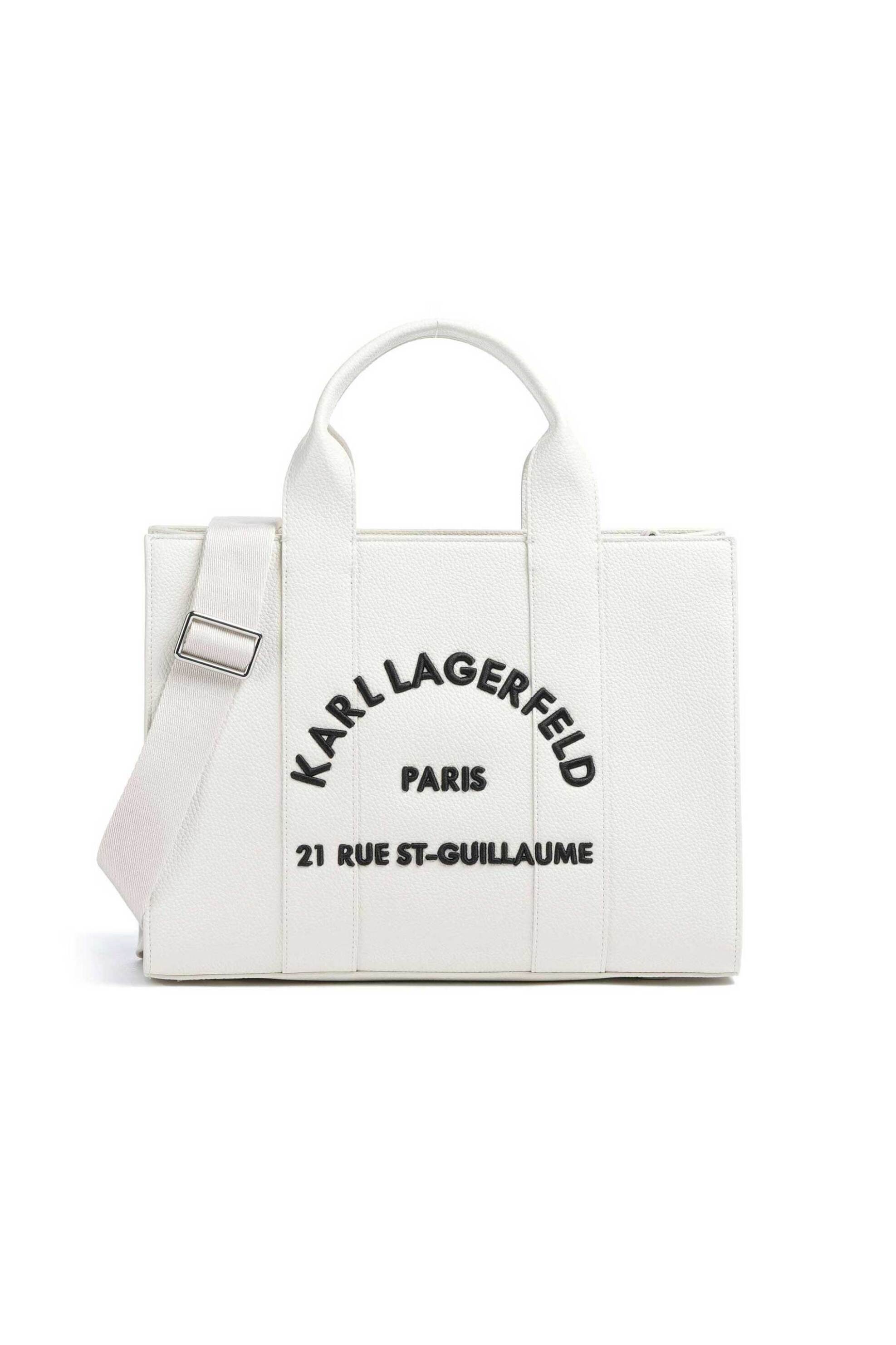 Karl Lagerfeld γυναικεία τσάντα χειρός "Rue St Guillaume Medium" - B1W30041 Λευκό