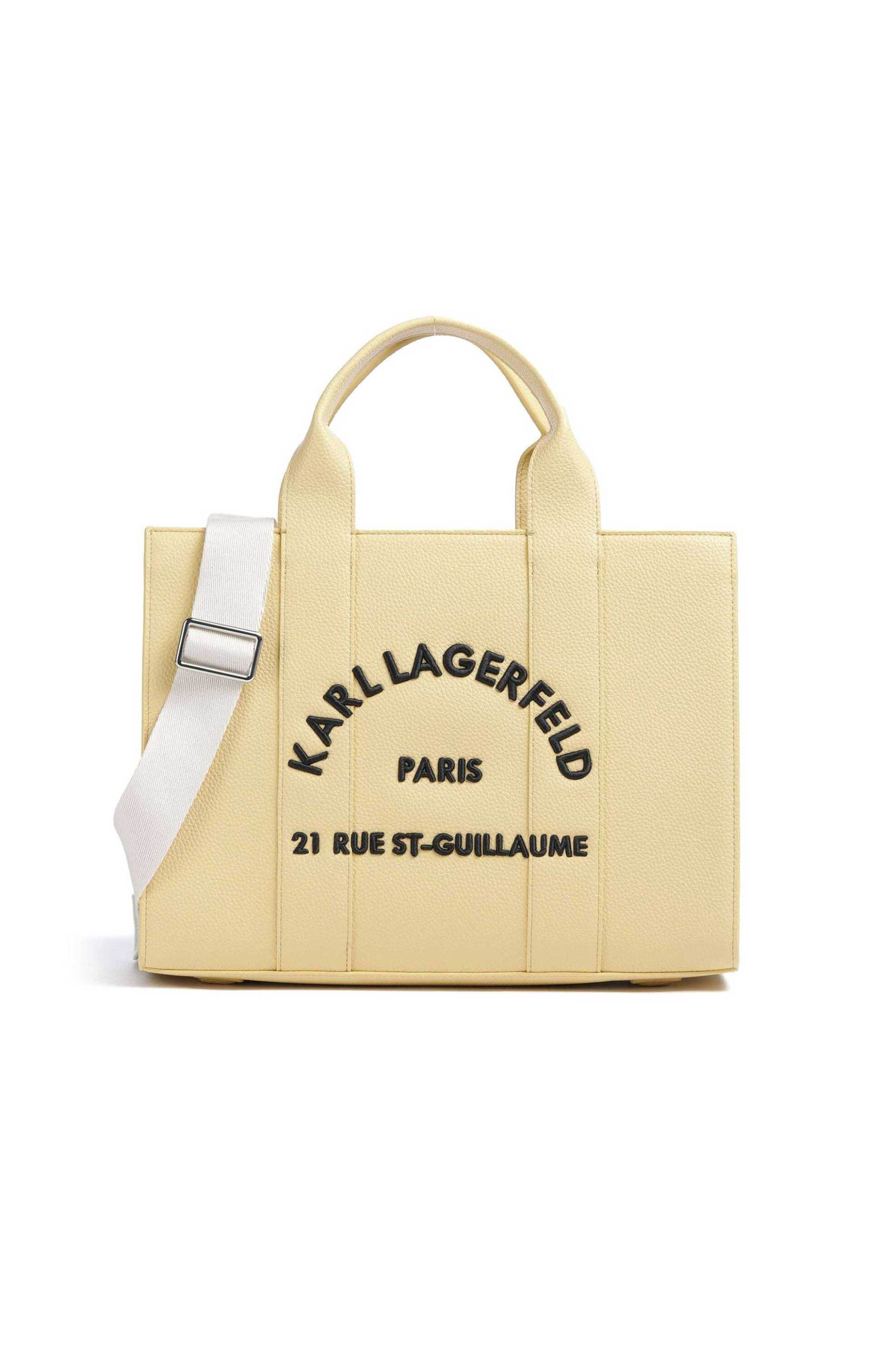 Karl Lagerfeld γυναικεία τσάντα χειρός "Rue St Guillaume Medium" - B1W30041 Κίτρινο Ανοιχτό