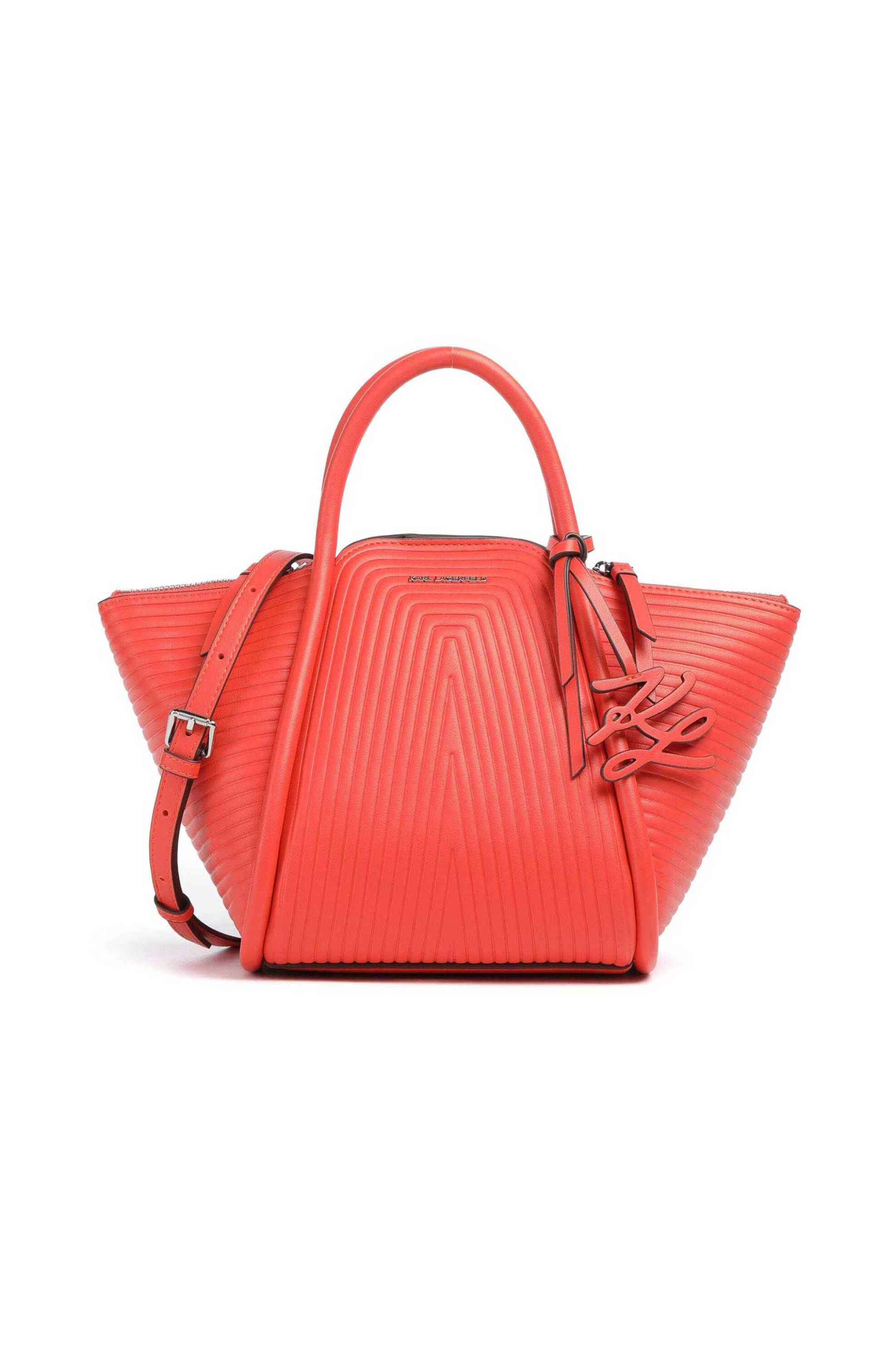 Karl Lagerfeld γυναικεία τσάντα tote "Wellen Small" - B1W30044 Κοραλί