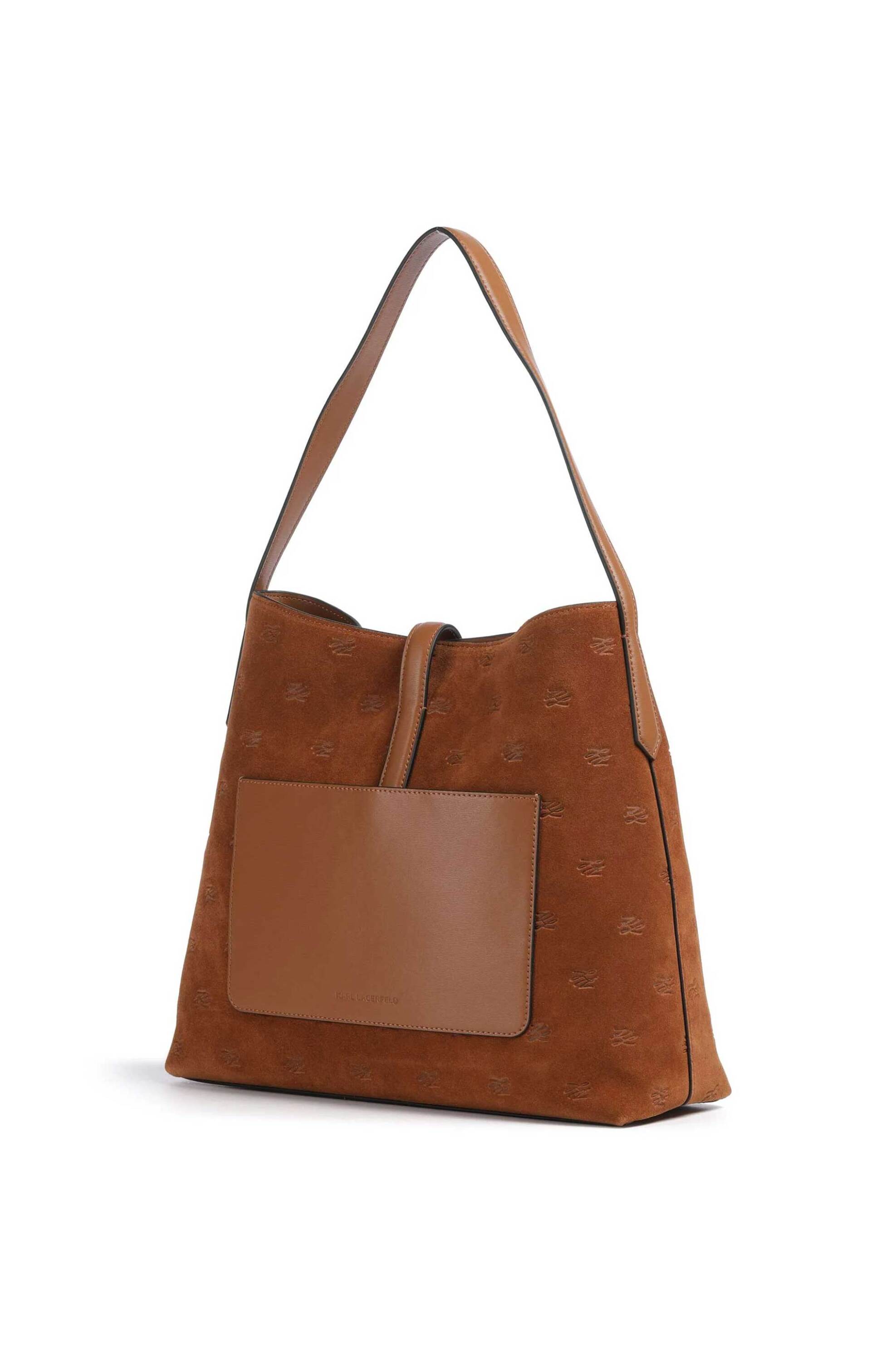 Karl Lagerfeld γυναικεία suede τσάντα hobo 