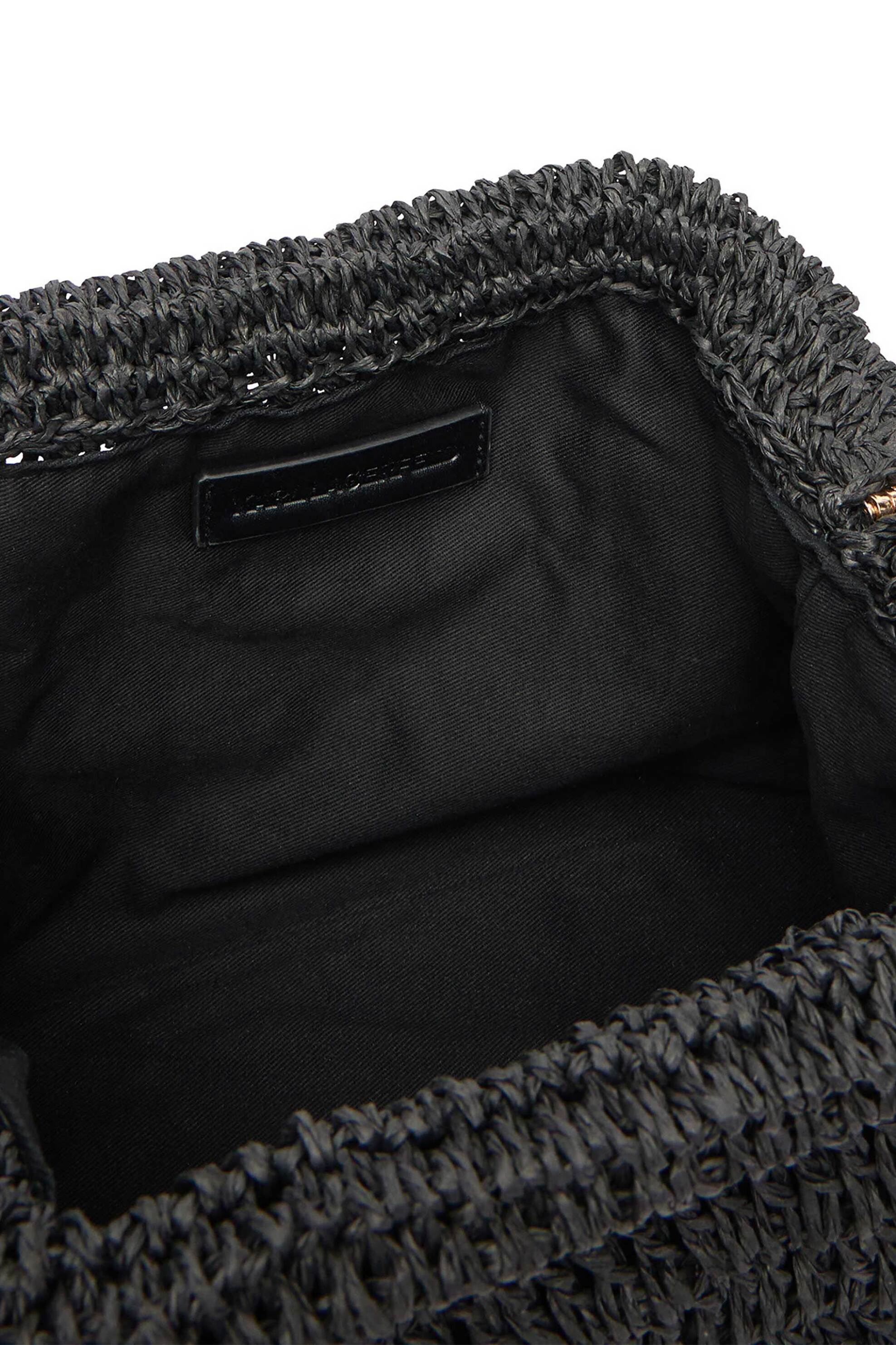 Karl Lagerfeld Γυναικεία Τσάντα Clutch Signature Crochet Large - B1W46083 Μαύρο