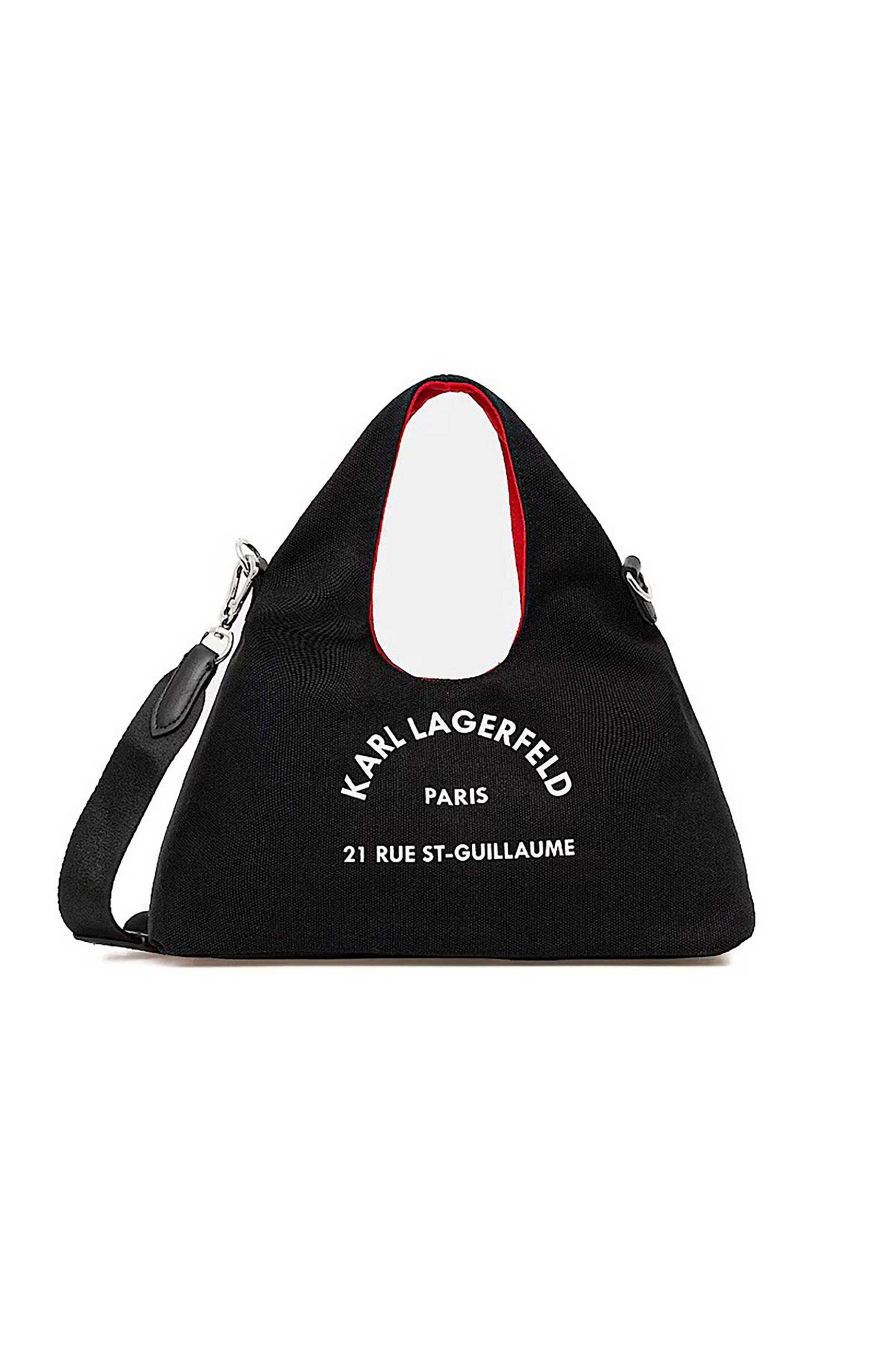 Karl Lagerfeld γυναικεία τσάντα hobo "Rue St Guillaume Sling Mini" - B1W50016 Μαύρο