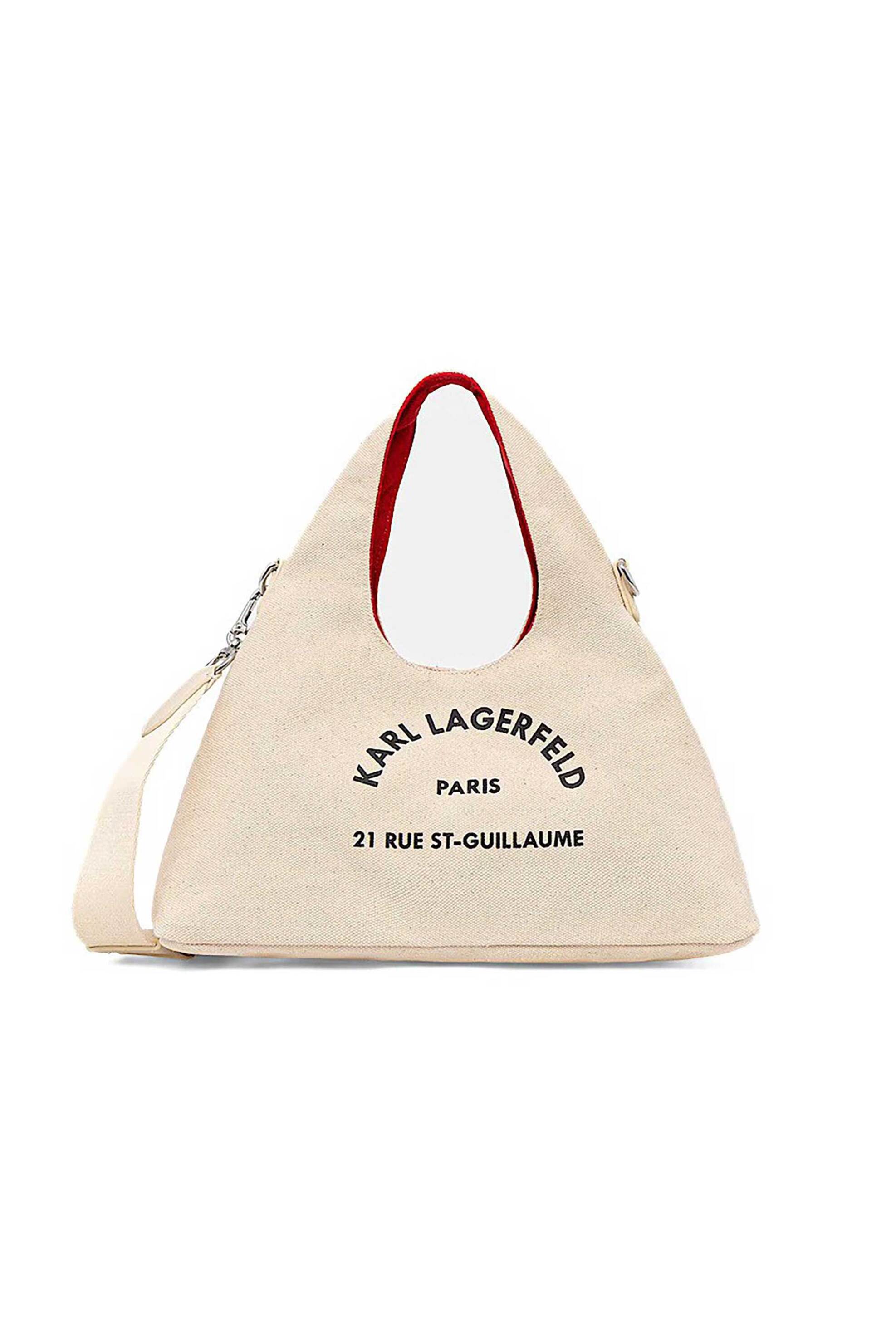 Karl Lagerfeld γυναικεία τσάντα hobo "Rue St Guillaume Sling Mini" - B1W50016 Μπεζ
