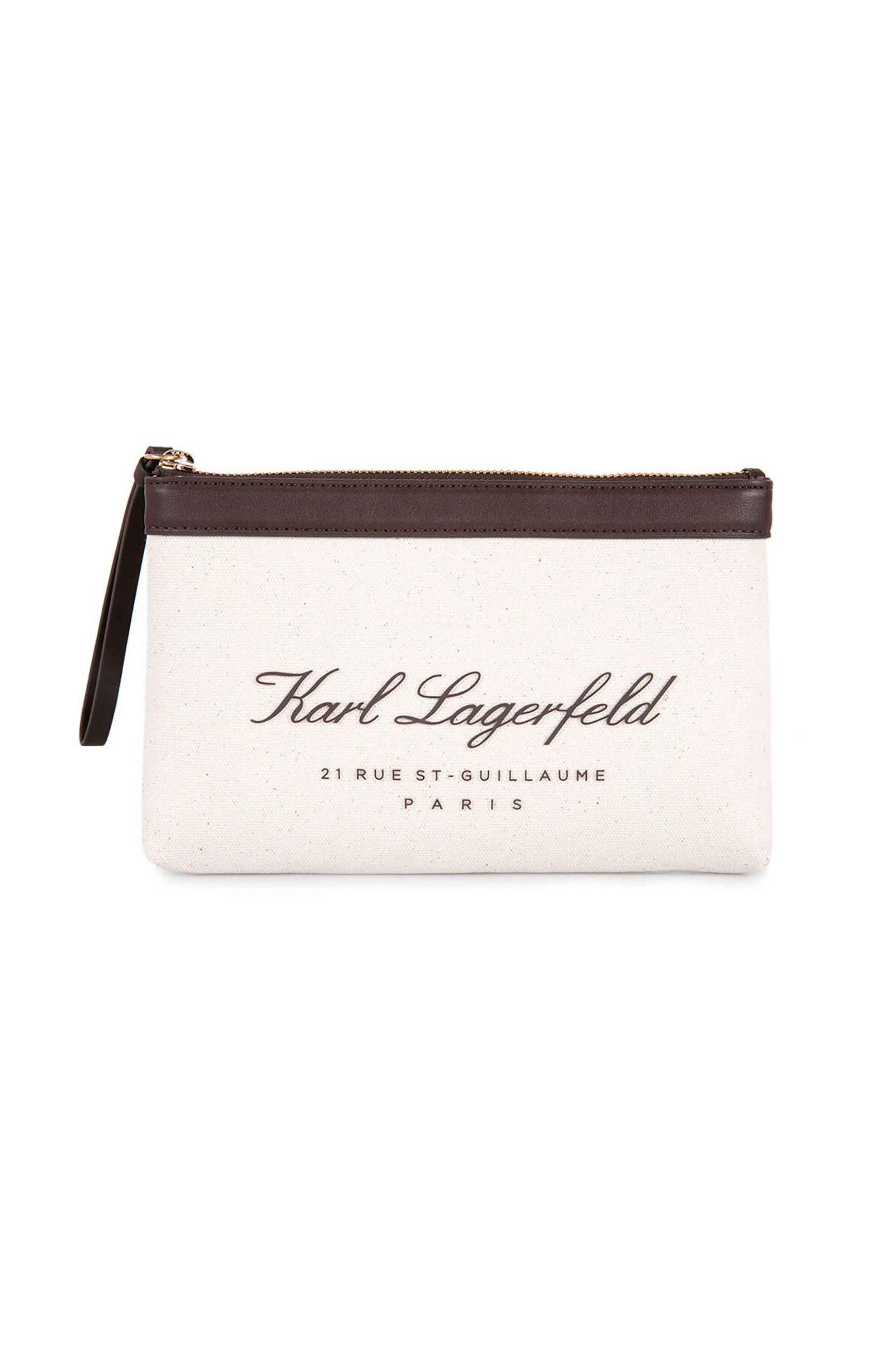 Karl Lagerfeld γυναικείο mini bag "Hotel Karl" - B1W46082 Εκρού