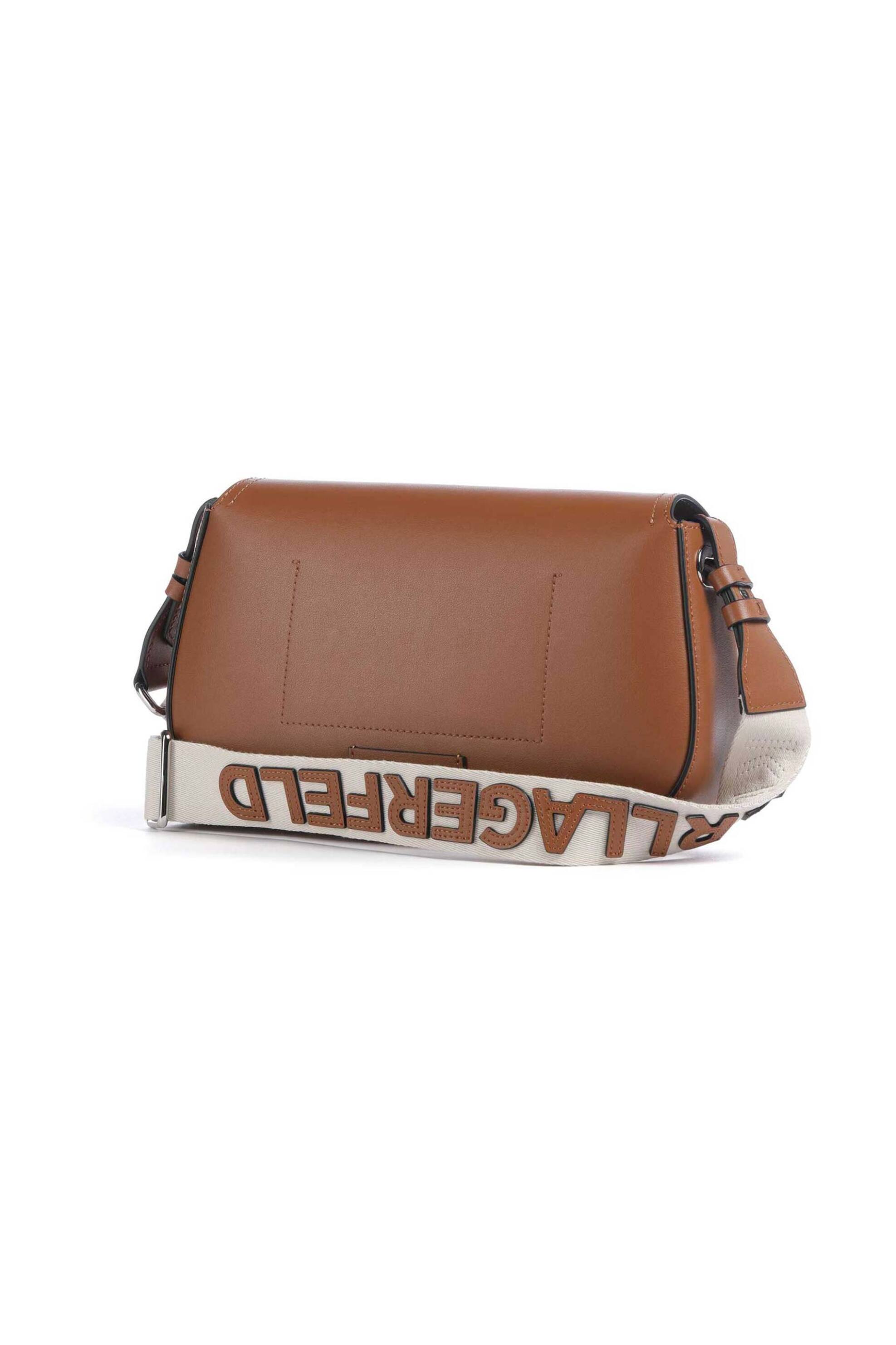 KARL LAGERFELD Karl Lagerfeld γυναικεία δερμάτινη τσάντα crossbody "Circle" - B2W30015 Ταμπά - 2