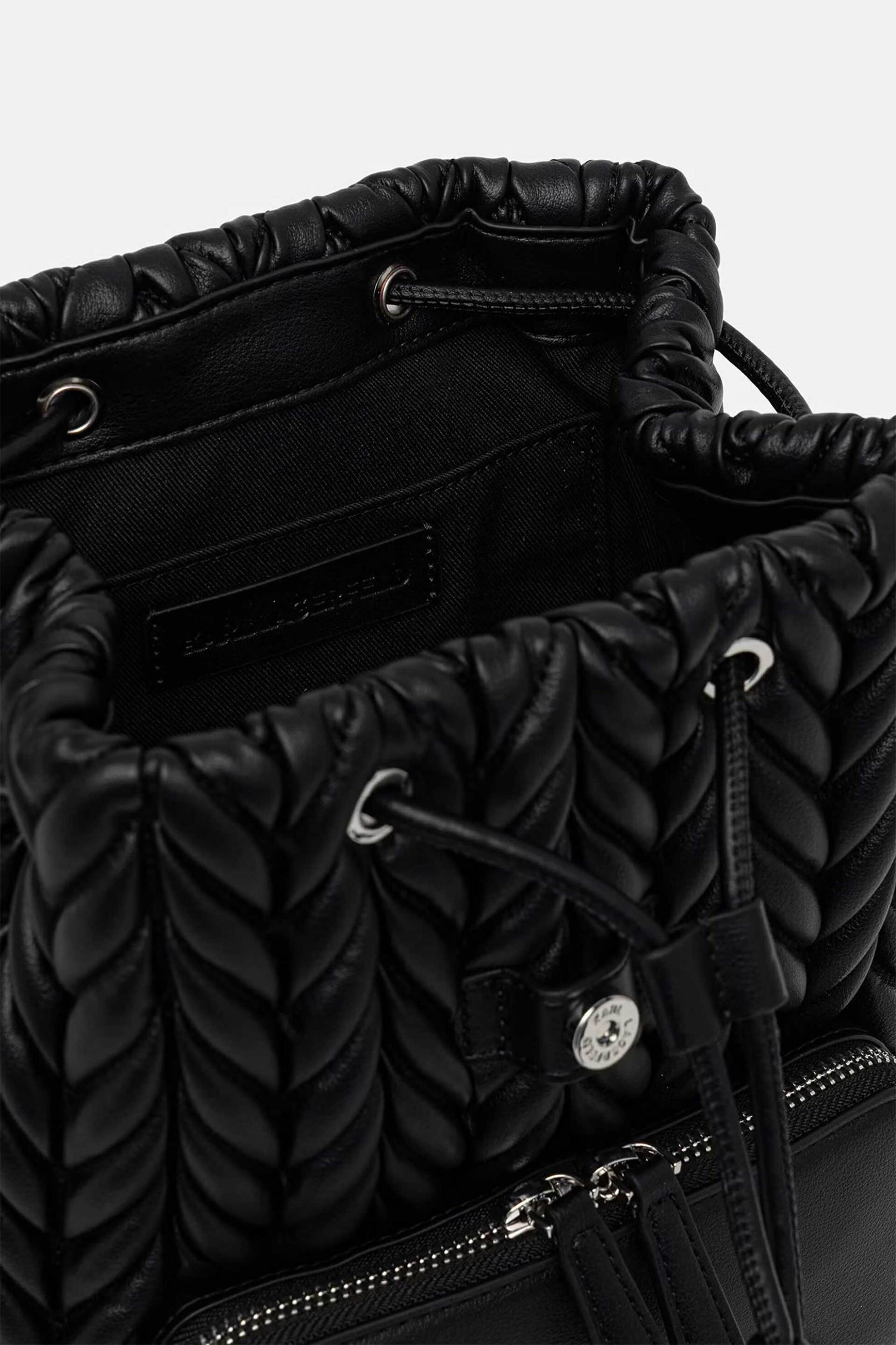 Karl Lagerfeld Γυναικείο Backpack Weave Small - B2W30034 Μαύρο