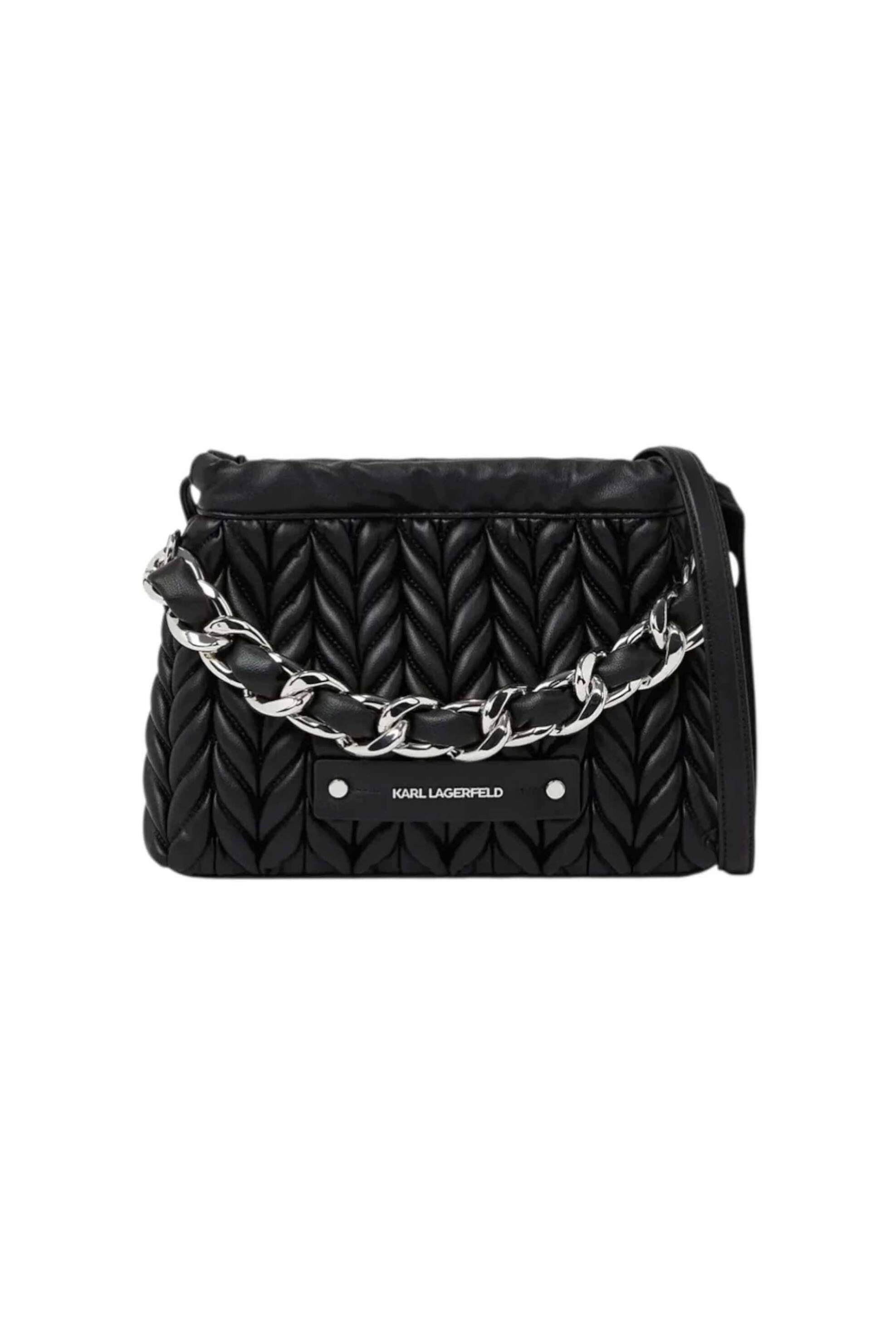 KARL LAGERFELD Karl Lagerfeld γυναικεία τσάντα crossbody "Weave Small" - B2W30035 Μαύρο