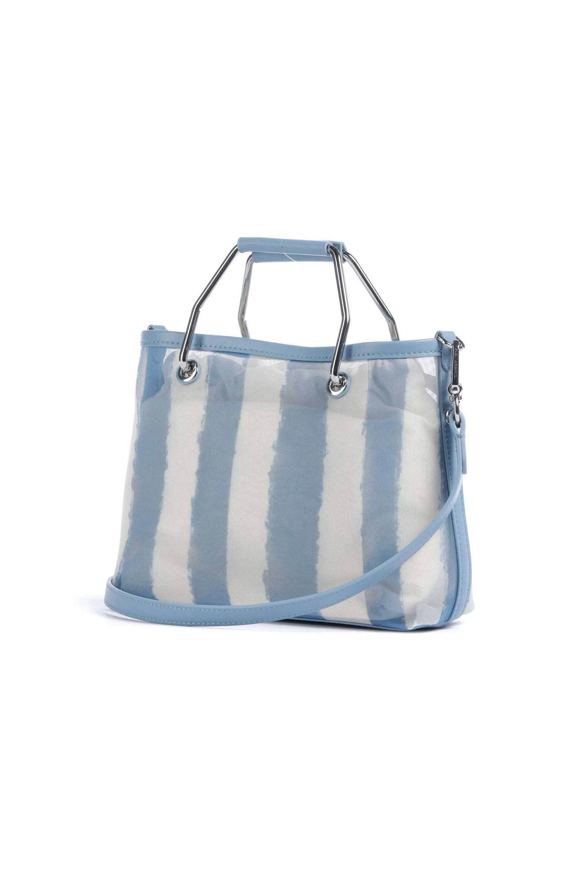 KARL LAGERFELD Karl Lagerfeld γυναικεία τσάντα tote "Ikon Mesh Small" - B2W30074 Μπλε Ανοιχτό - 2