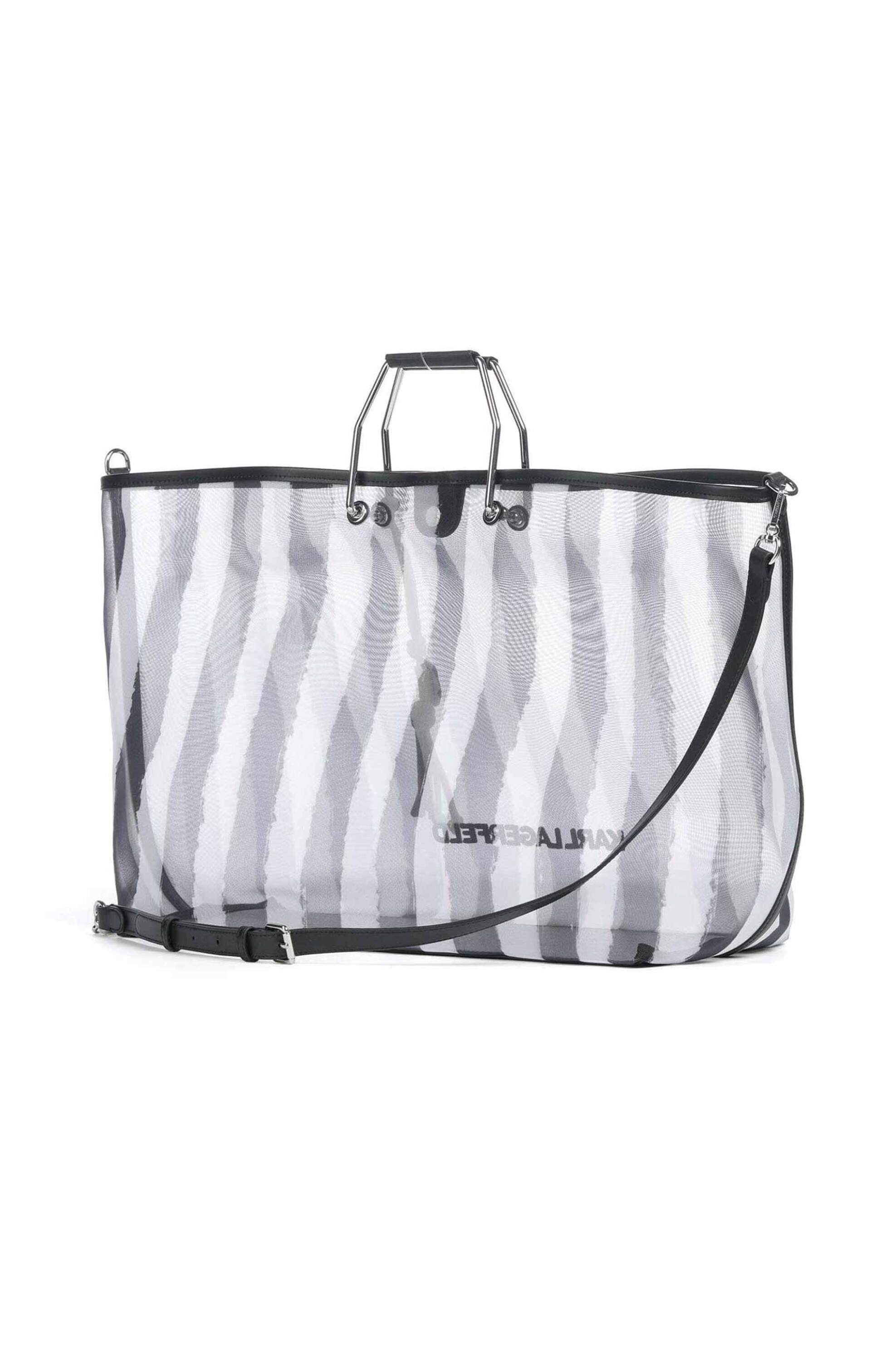 KARL LAGERFELD Karl Lagerfeld γυναικεία τσάντα χειρός με pouch "Ikon Mesh XXL" - B2W30220 Μαύρο - 2