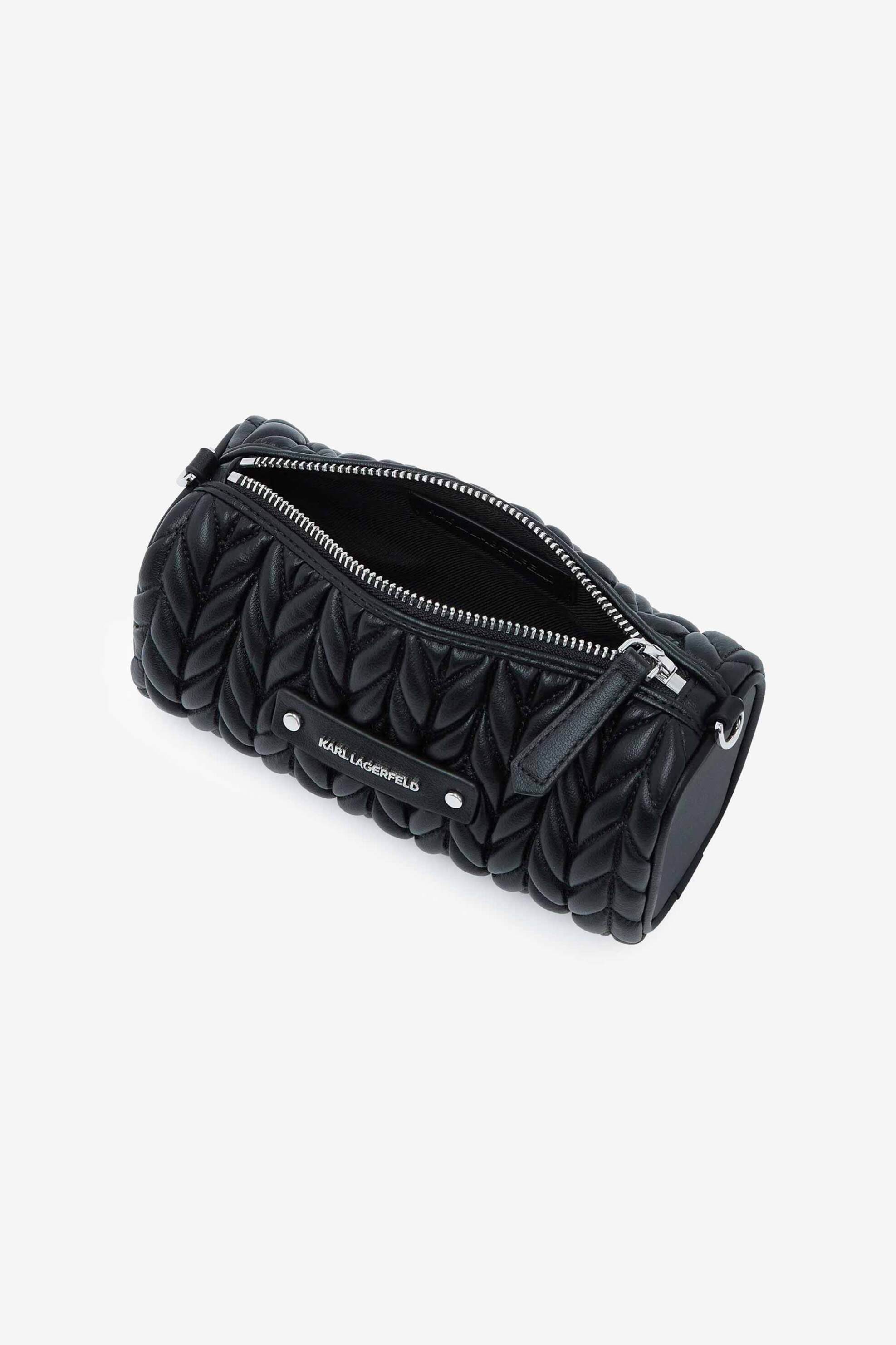 KARL LAGERFELD Karl Lagerfeld γυναικεία τσάντα barrel "Weave Mini" - B2W30279 Μαύρο - 2