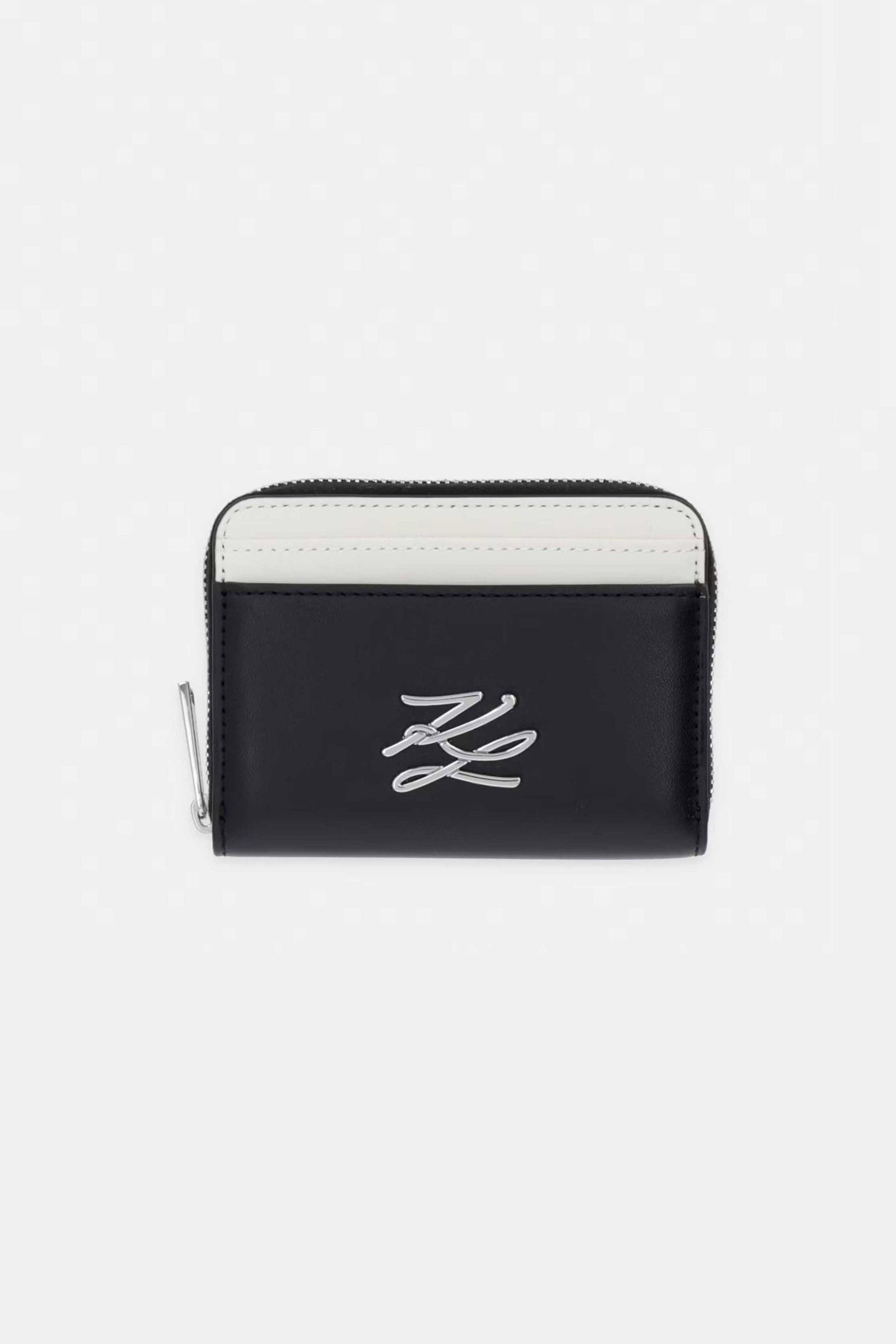 Karl Lagerfeld γυναικείο δερμάτινο πορτοφόλι "Autograph Small" - B2W32005 Μαύρο