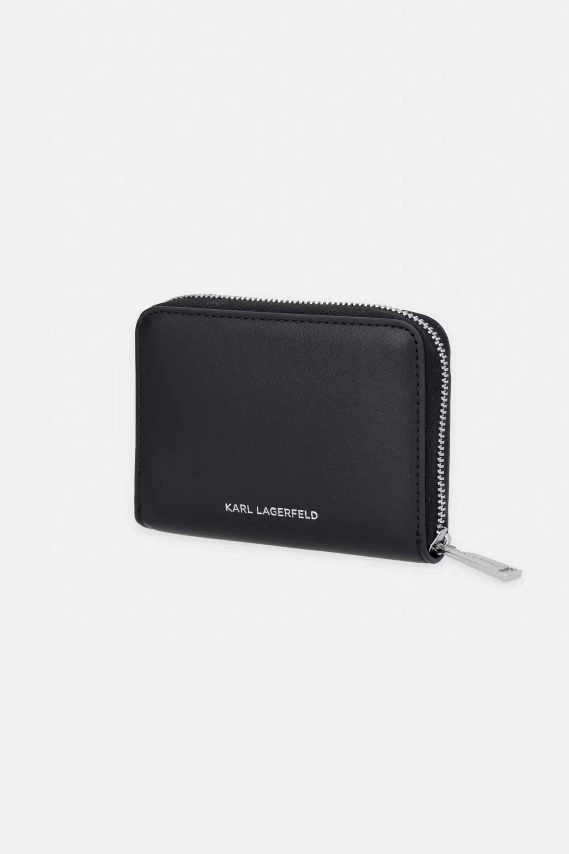 KARL LAGERFELD Karl Lagerfeld γυναικείο δερμάτινο πορτοφόλι "Autograph Small" - B2W32005 Μαύρο - 2