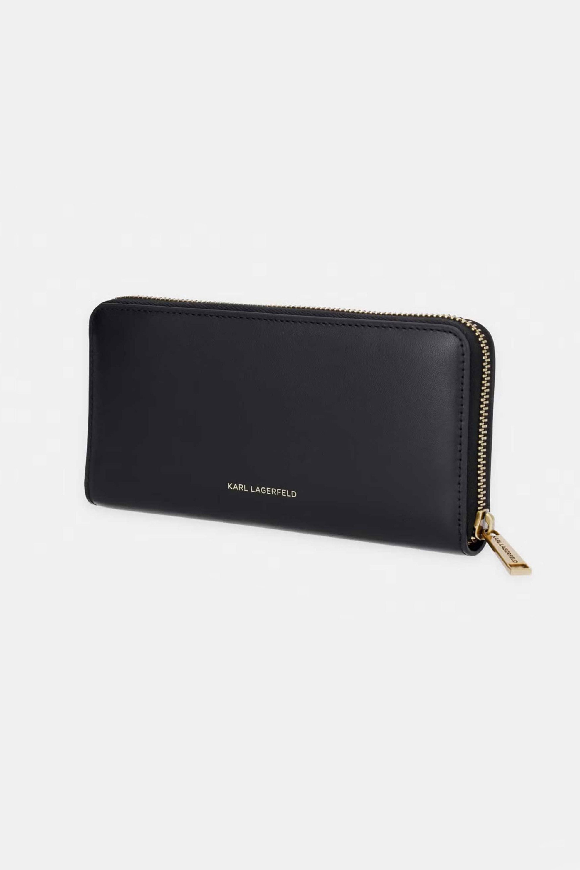 KARL LAGERFELD Karl Lagerfeld γυναικείο δερμάτινο πορτοφόλι "Autograph" - B2W32006 Μαύρο - 2
