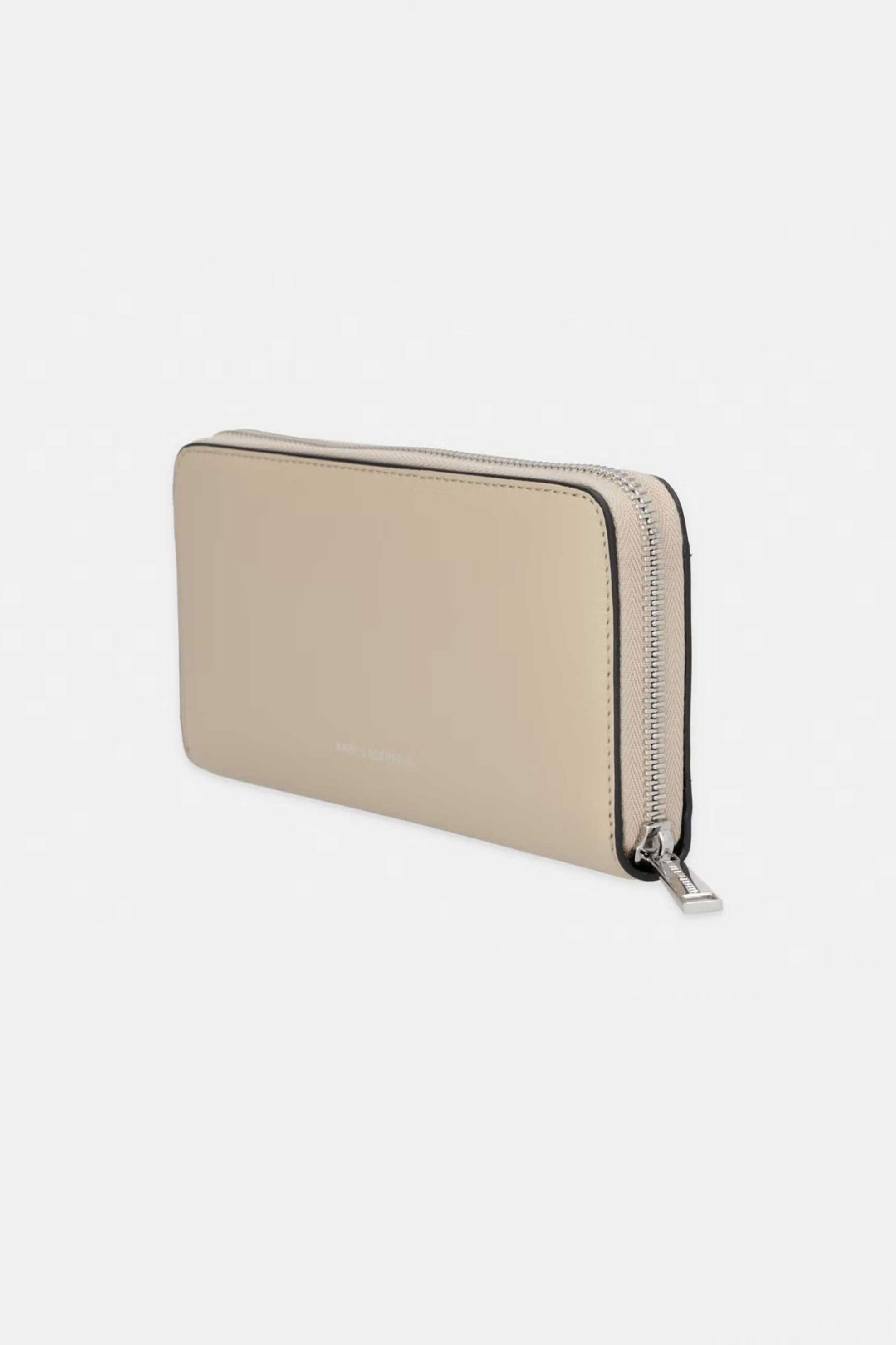 KARL LAGERFELD Karl Lagerfeld γυναικείο δερμάτινο πορτοφόλι "Autograph" - B2W32006 Μπεζ - 2