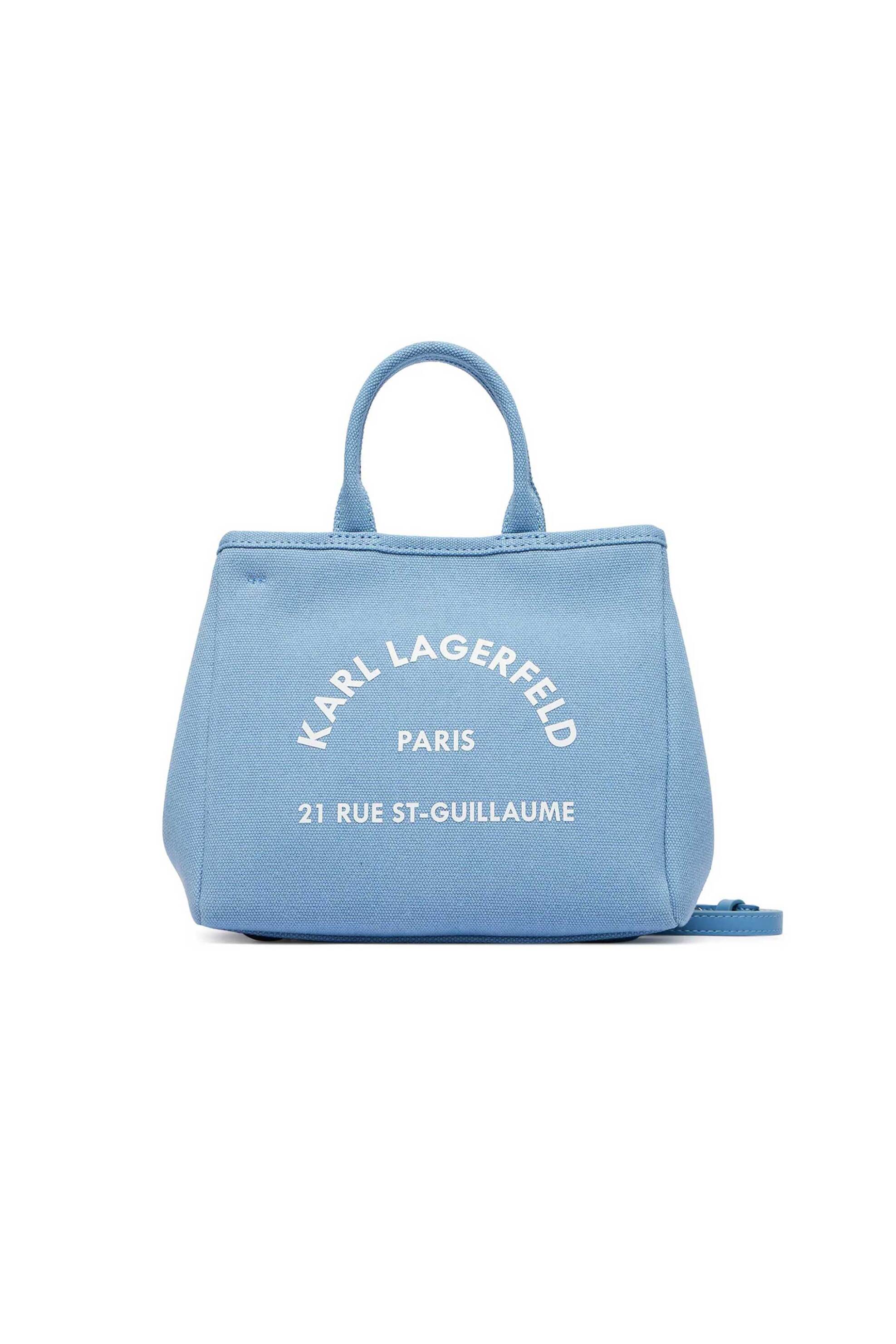 Karl Lagerfeld γυναικεία τσάντα χειρός "Rue St Guillaume Mini" - B2W50003 Μπλε Ανοιχτό