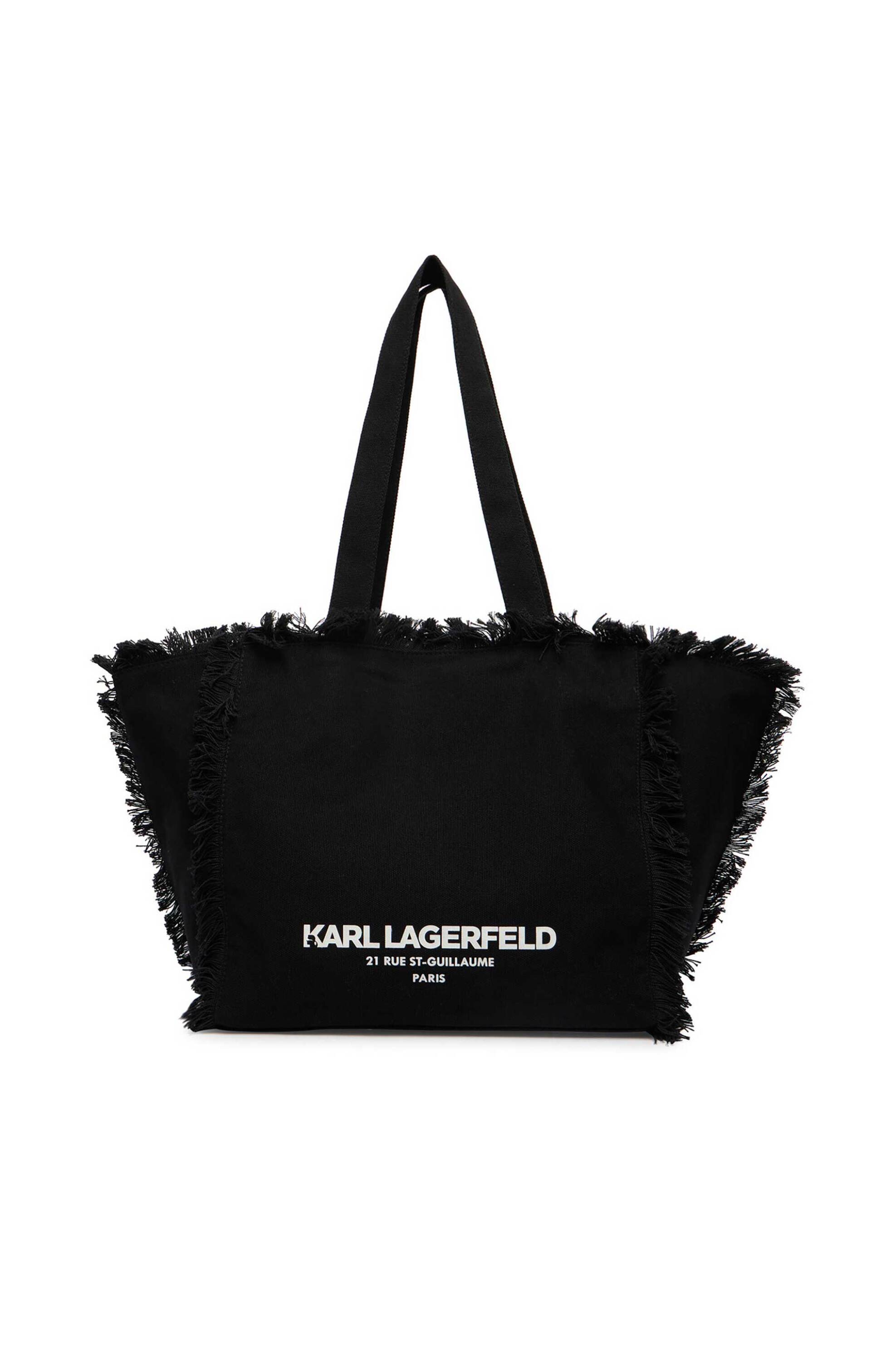 Karl Lagerfeld γυναικεία τσάντα tote "Rue St Guillaume Fringes" - B2W50021 Μαύρο