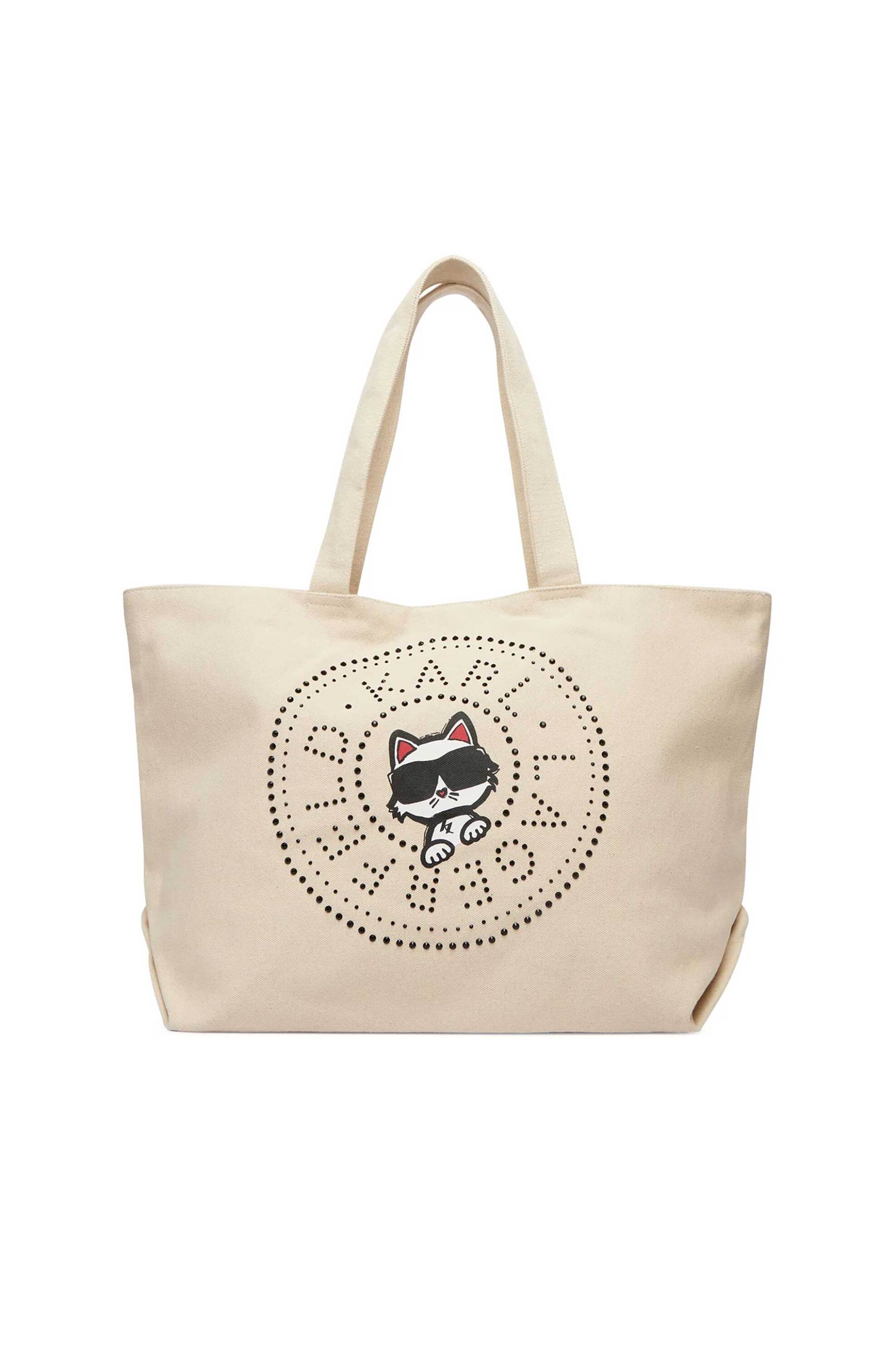 Karl Lagerfeld γυναικεία τσάντα shopper "Ikon Circle Large" - B2W50075 Εκρού