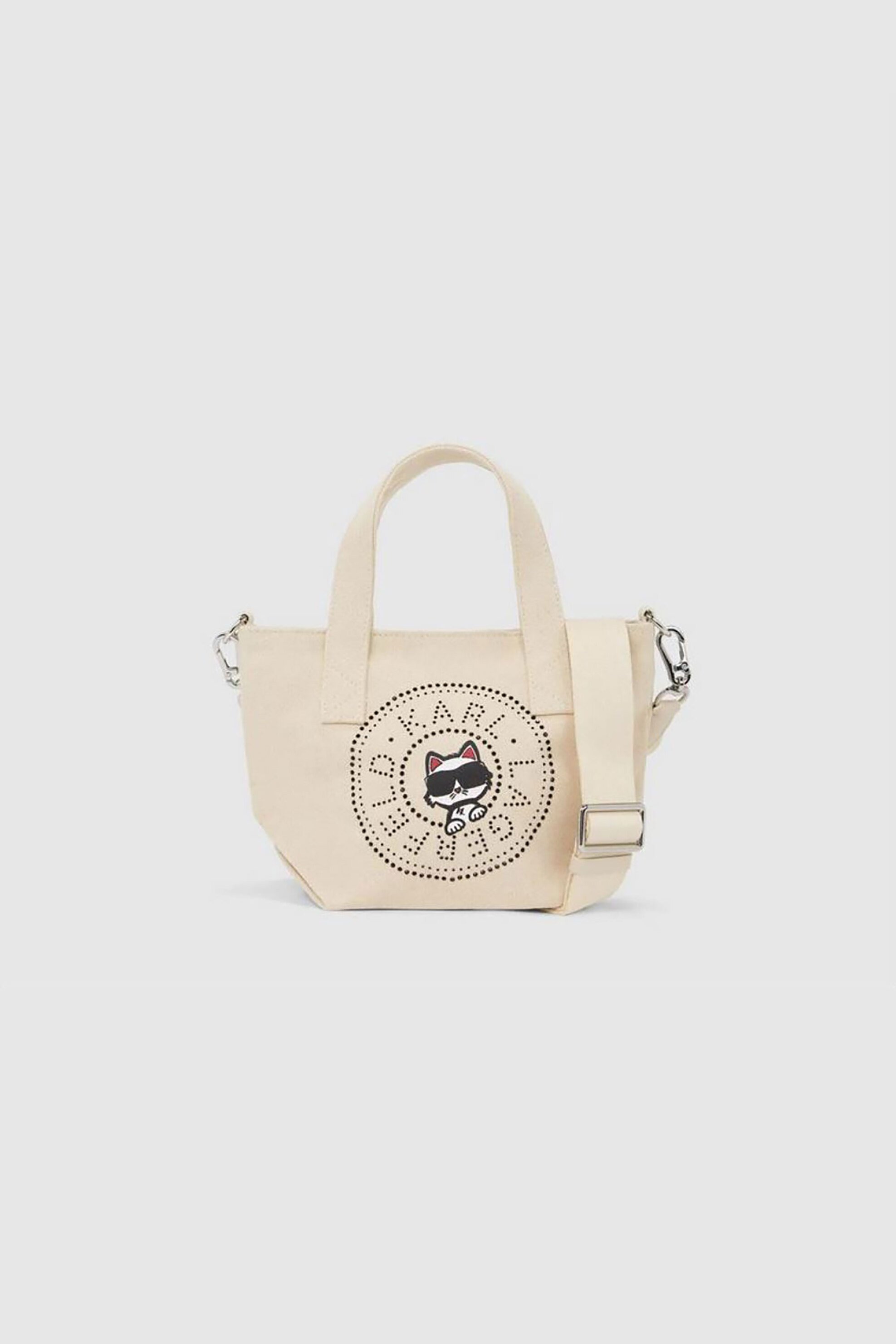 Karl Lagerfeld γυναικεία τσάντα shopper "Ikon Circle Small" - B2W50089 Εκρού