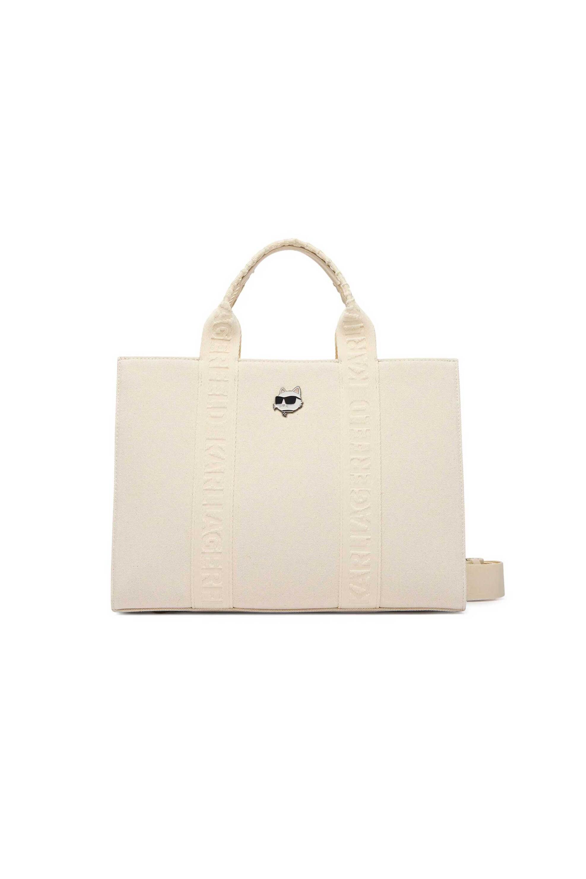 Karl Lagerfeld γυναικεία τσάντα tote "Ikon Medium" - B2W50090 Εκρού