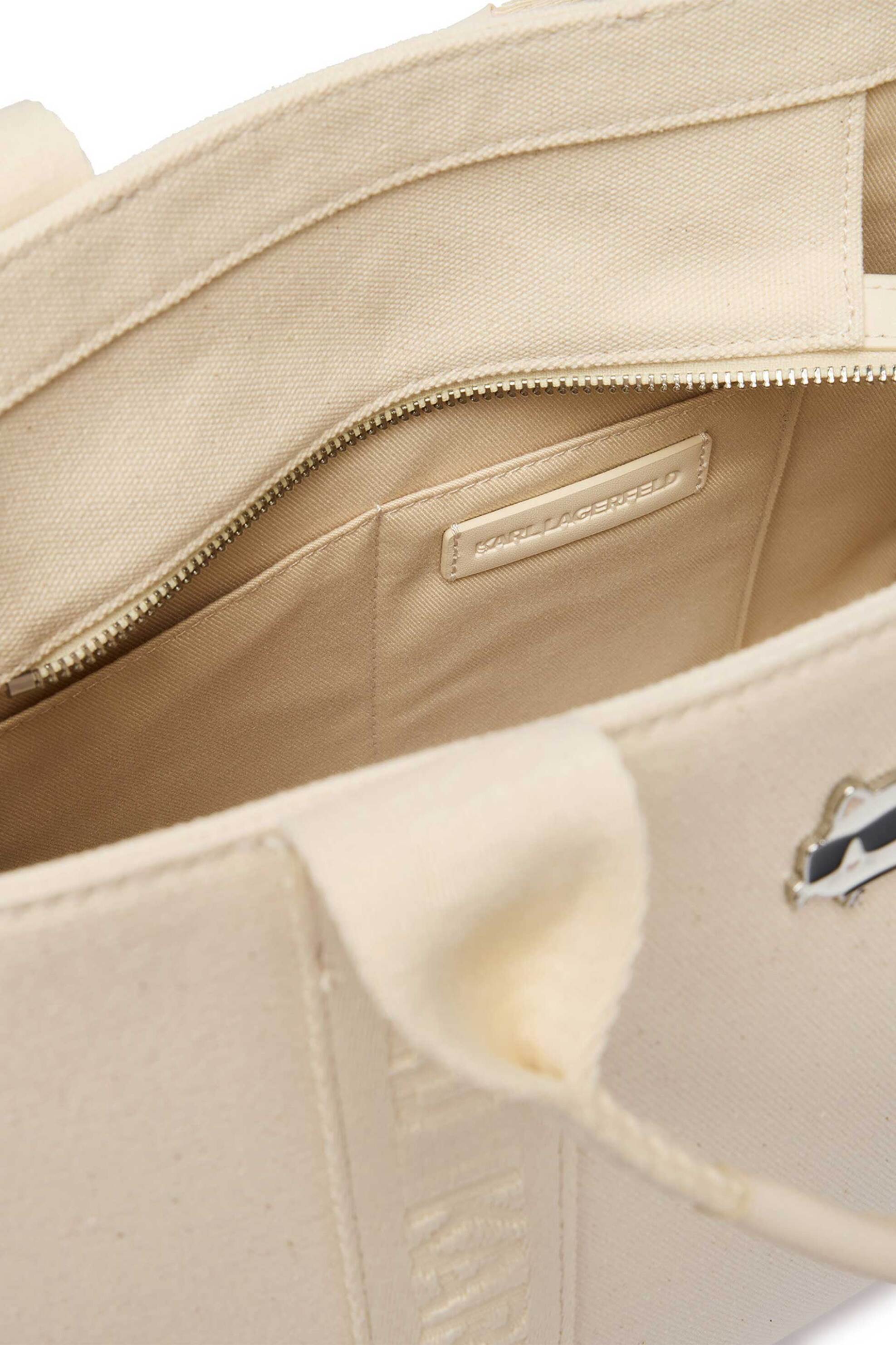 Karl Lagerfeld Γυναικεία Τσάντα Tote Ikon Medium - B2W50090 Εκρού