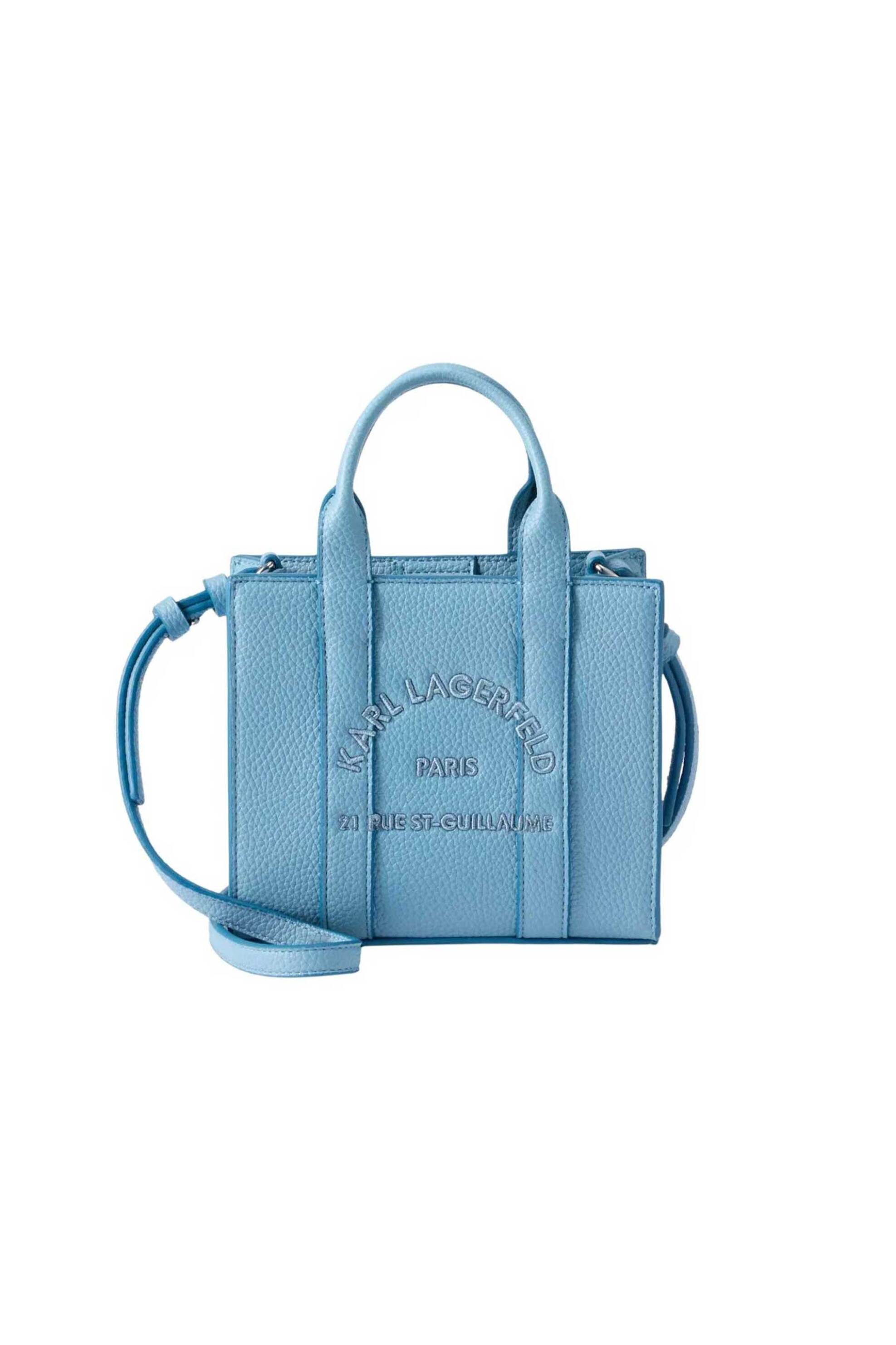 Karl Lagerfeld γυναικεία τσάντα tote "Rue St Guillaume Mini" - B1W30042 Μπλε Ανοιχτό
