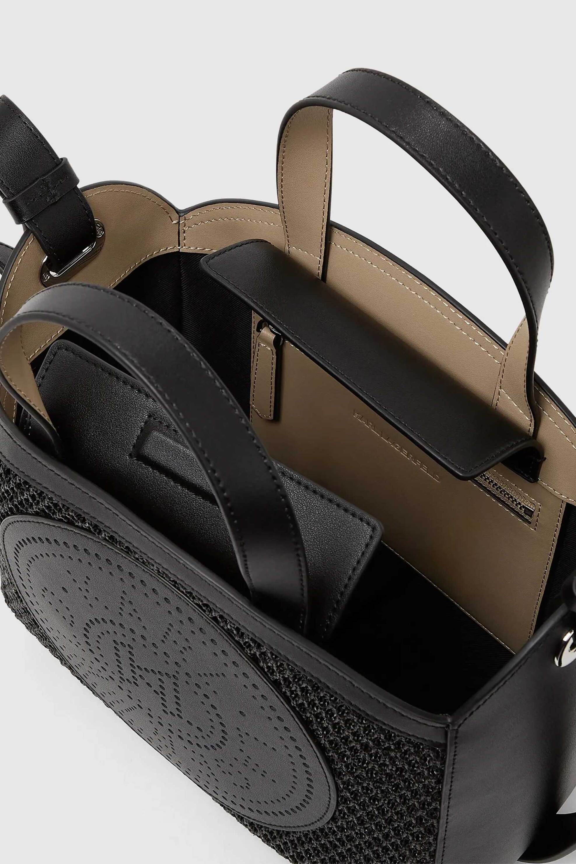 KARL LAGERFELD Karl Lagerfeld γυναικεία τσάντα tote "Circle Mesh Small" - B2W30019 Μαύρο - 3