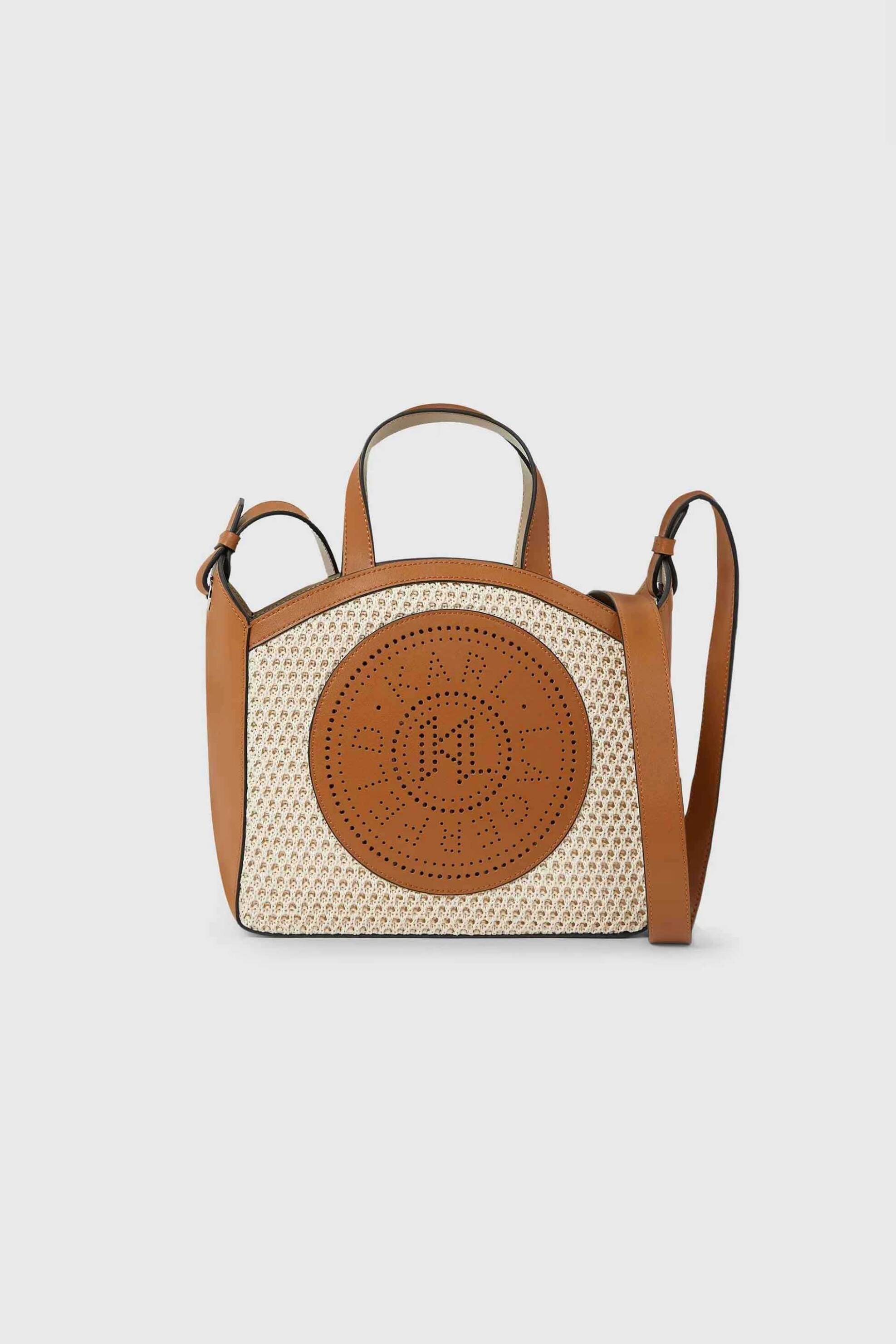Karl Lagerfeld γυναικεία τσάντα tote "Circle Mesh Small" - B2W30019 Μπεζ
