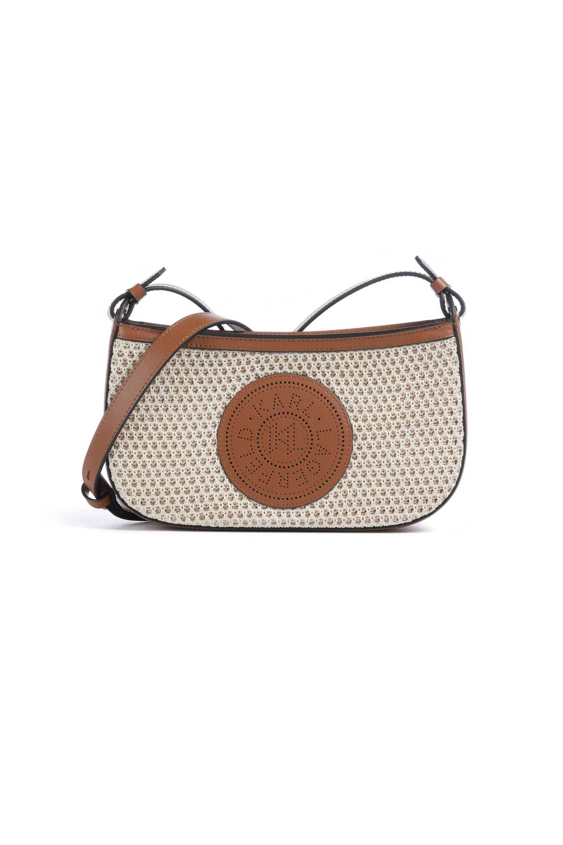 Karl Lagerfeld γυναικεία τσάντα crossbody "Circle Mesh" - B2W30020 Μπεζ