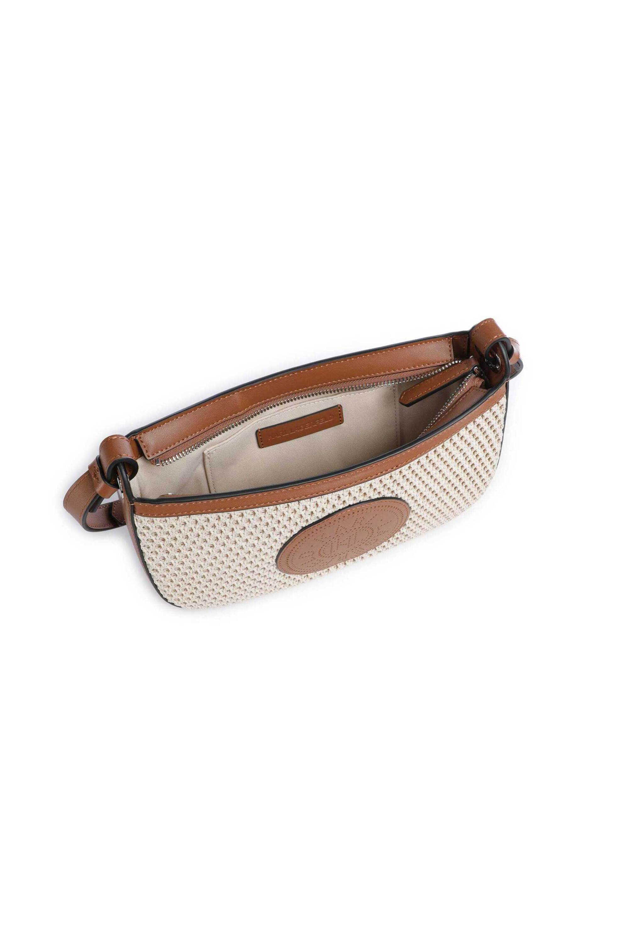 KARL LAGERFELD Karl Lagerfeld γυναικεία τσάντα crossbody "Circle Mesh" - B2W30020 Μπεζ - 3