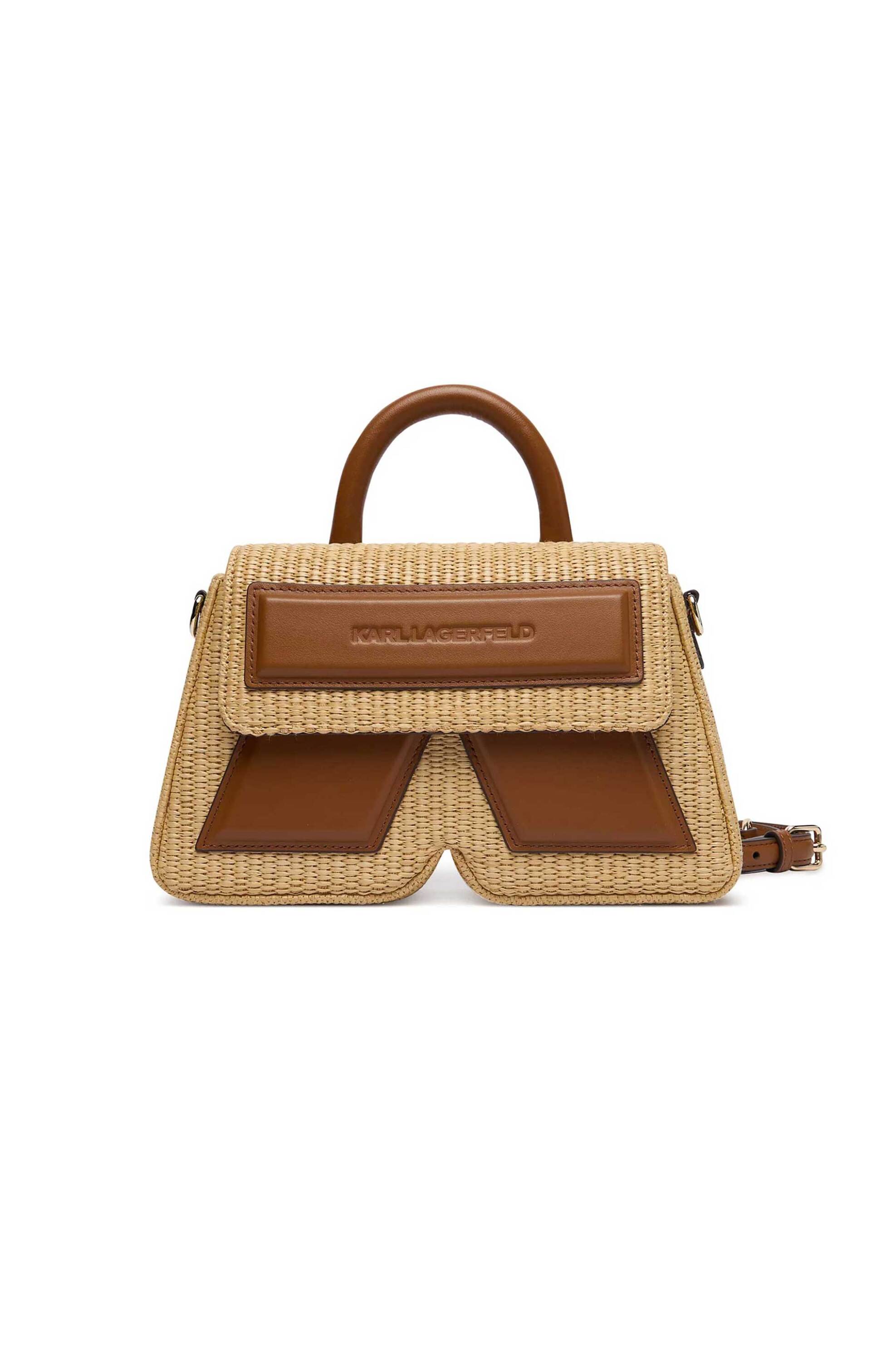 Karl Lagerfeld γυναικεία τσάντα χειρός/crossbody "Ikon" - B2W30024 Μπεζ