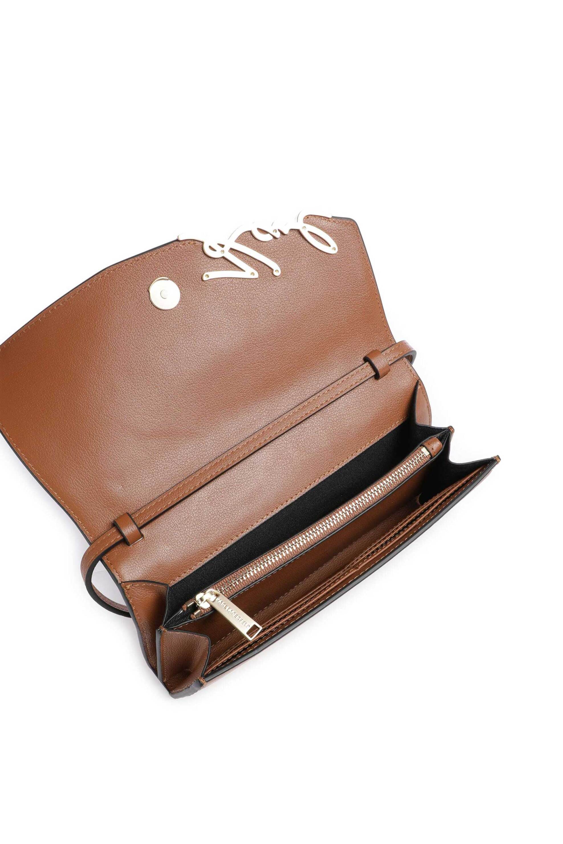 KARL LAGERFELD Karl Lagerfeld γυναικεία τσάντα crossbody "Signature Mini" - B2W30276 Μπεζ - 3