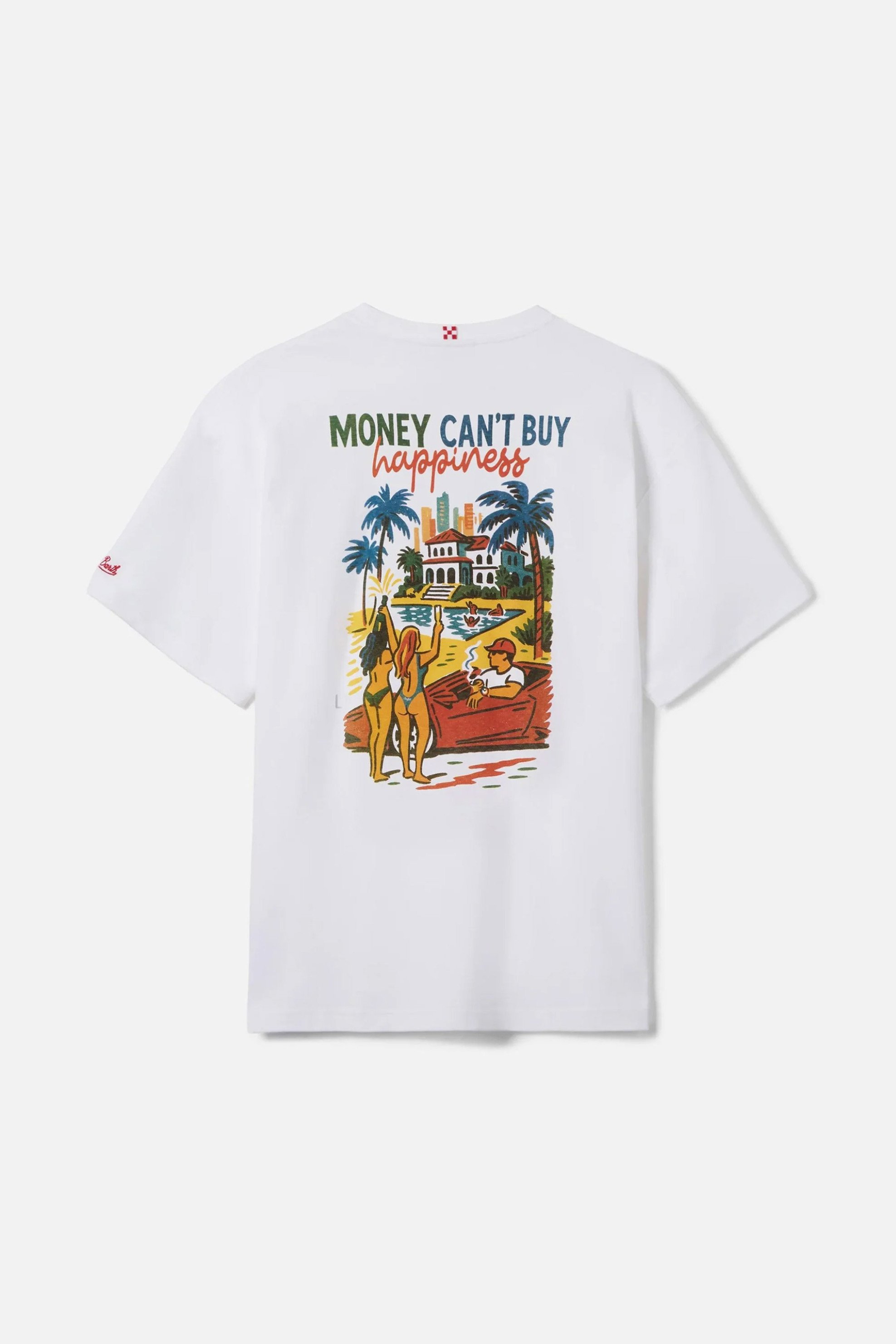 Mc2 Saint Barth Ανδρικό T-Shirt Money Can&Apos T Buy Happiness - Dlr0001-01525L Λευκό