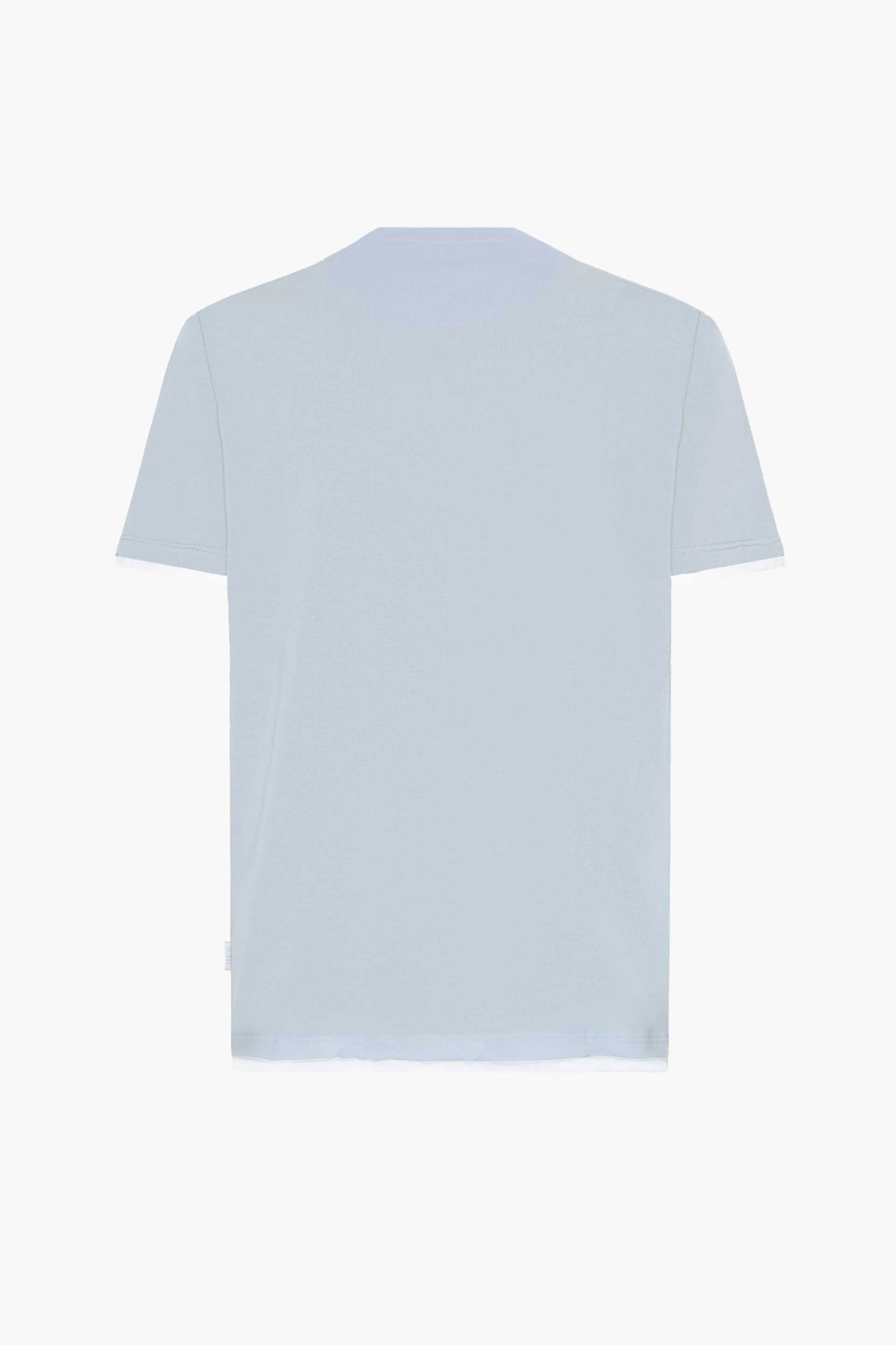 Seinse ανδρικό T-shirt με contrast σχέδιο - TE2961SS 125 Γαλάζιο φωτογραφία