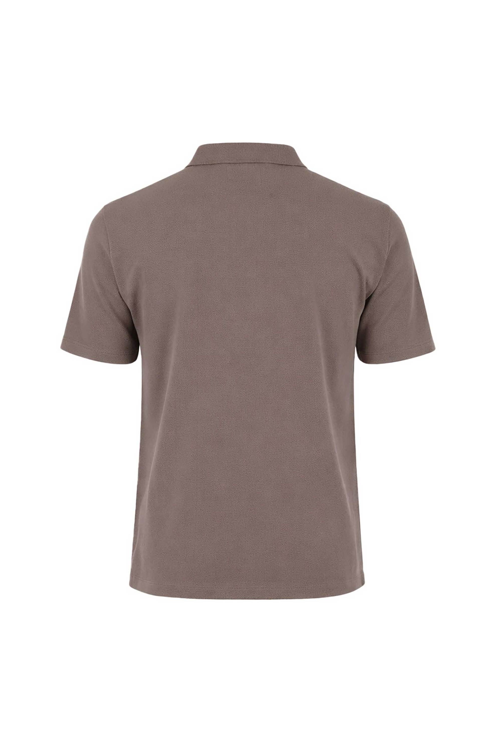Seinse ανδρική μπλούζα πόλο μονόχρωμη Regular Fit - PE3280SS 126 Καφέ Ανοιχτό φωτογραφία