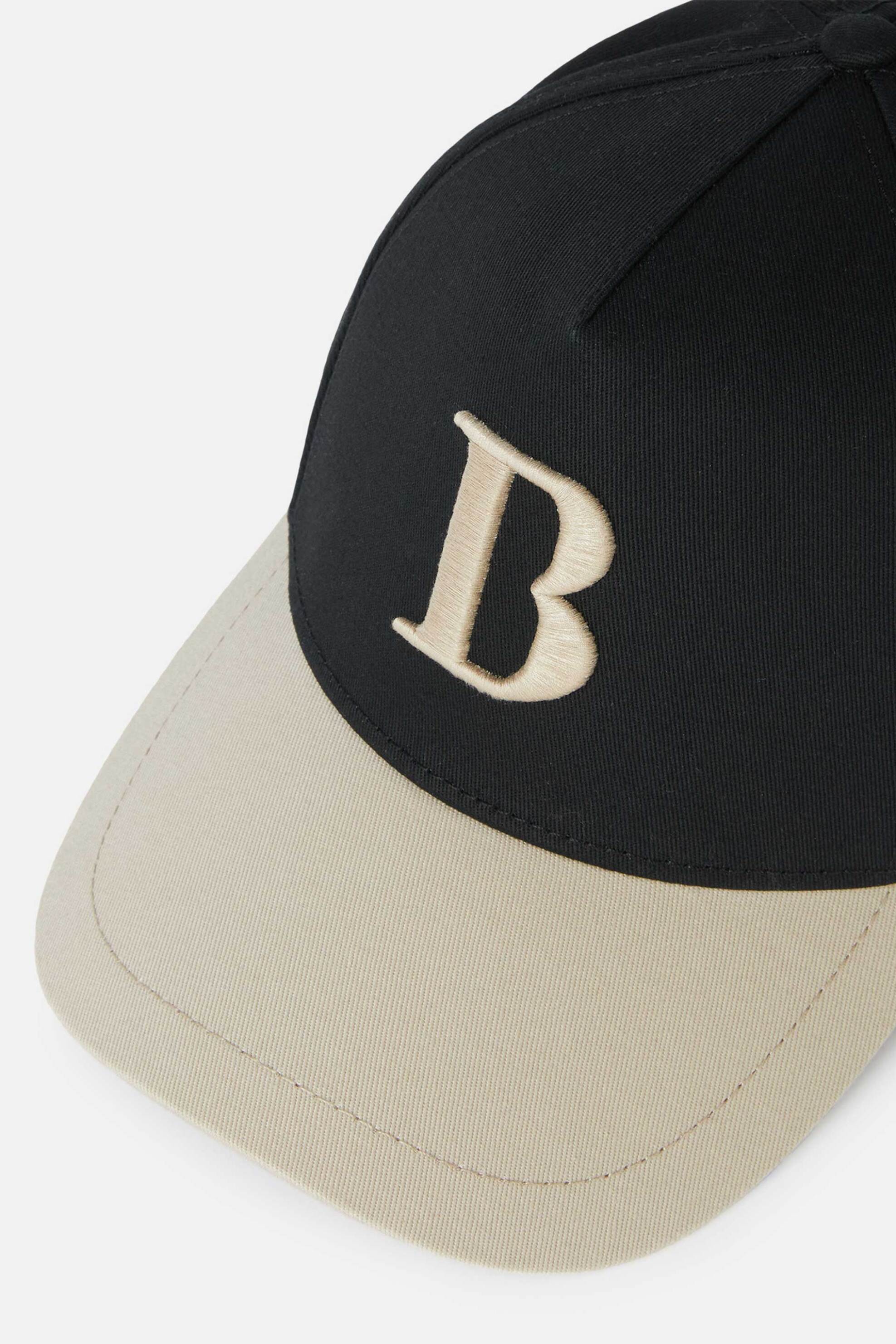 Ανδρική Μόδα > Ανδρικά Αξεσουάρ > Ανδρικά Καπέλα & Σκούφοι Boggi Milano ανδρικό καπέλο με διχρωμία και κεντημένο λογότυπο - BO24P005603 Μαύρο